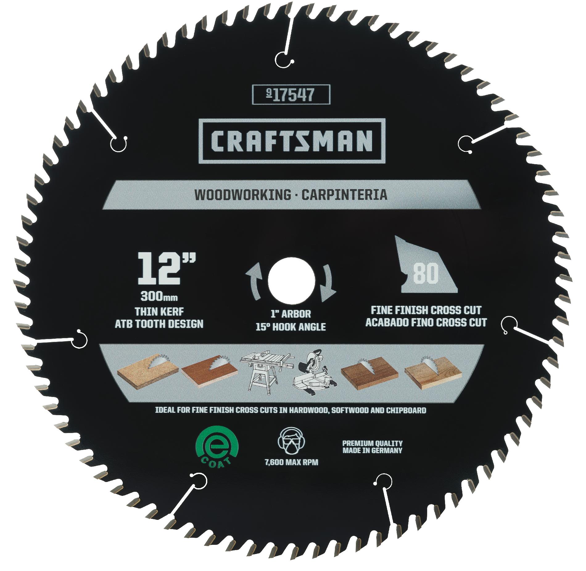 Cm 12 In. X 80T Finishing Circular Saw Blade Tk