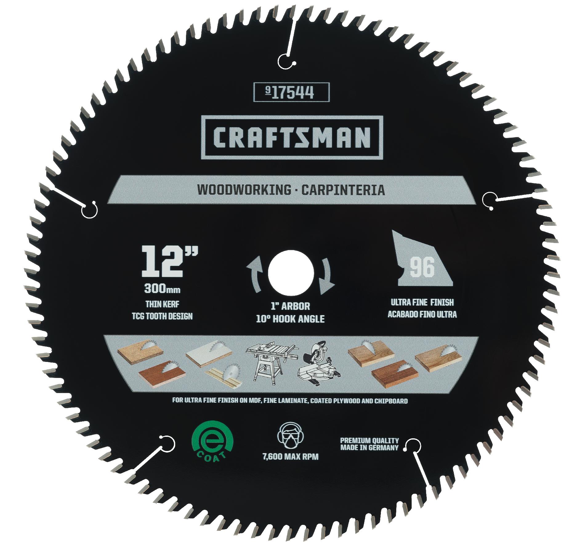 UPC 856001004109 product image for CM 12 IN. X 96T FINE FINISH CIRCULAR SAW BLADE TK | upcitemdb.com