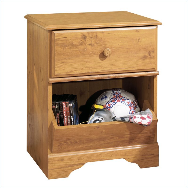 South Shore Little Treasures 25"H x 20"W x 17"D Night Stand - Country Pine Finish at Sears.com