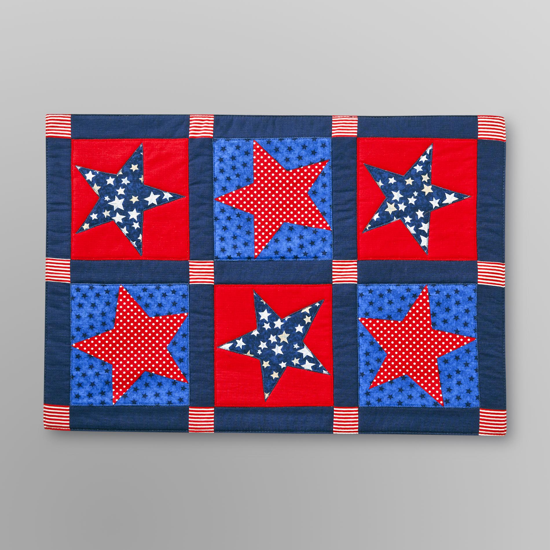 Essential Home Quilted Place Mat - Stars at Kmart.com