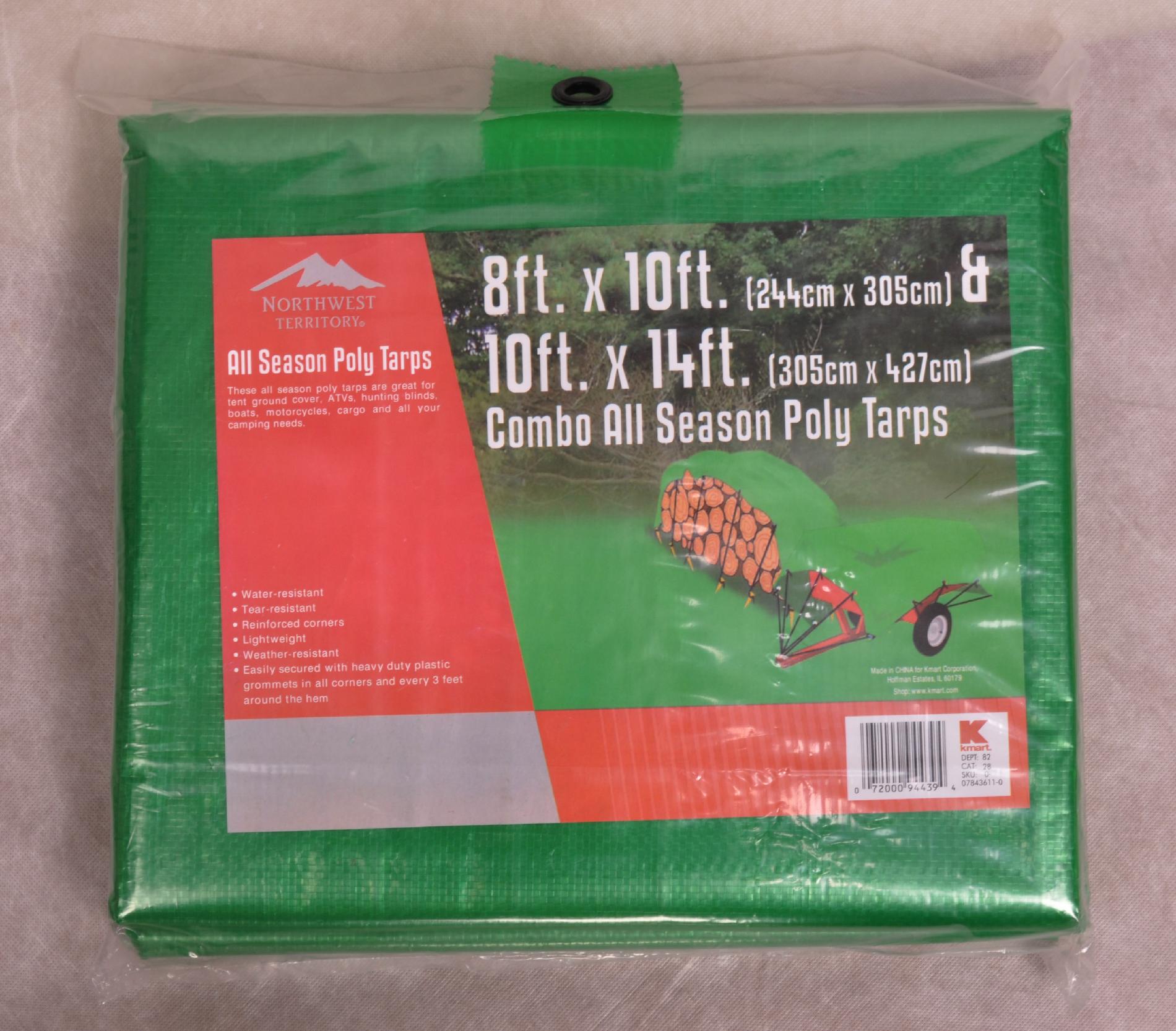 Northwest Territory 2-Pack Tarps 10-Foot x 14-Foot & 8-Foot x 10-Foot at Kmart.com