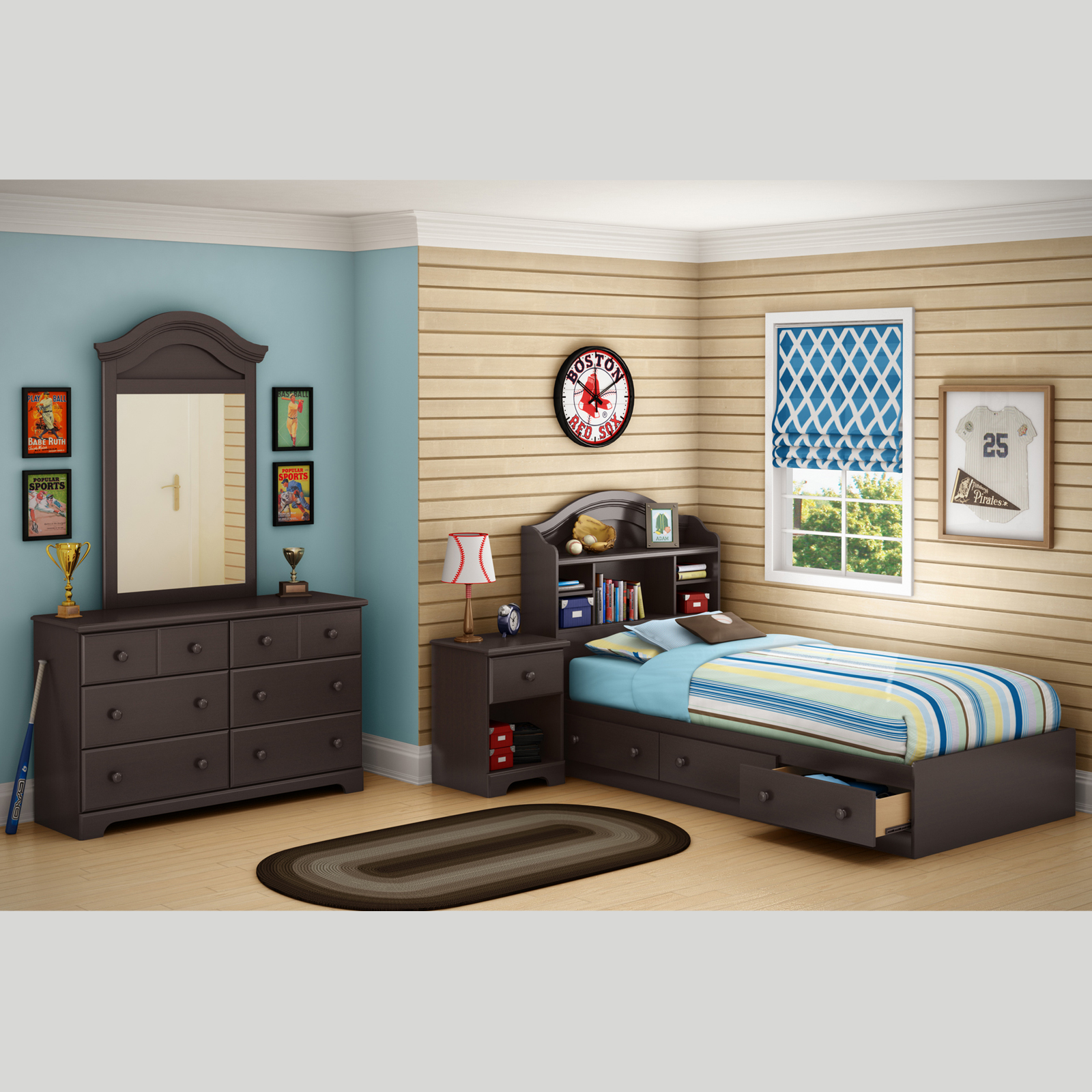 South Shore Summer Breeze: Dude Digs Bedroom at mygofer.com