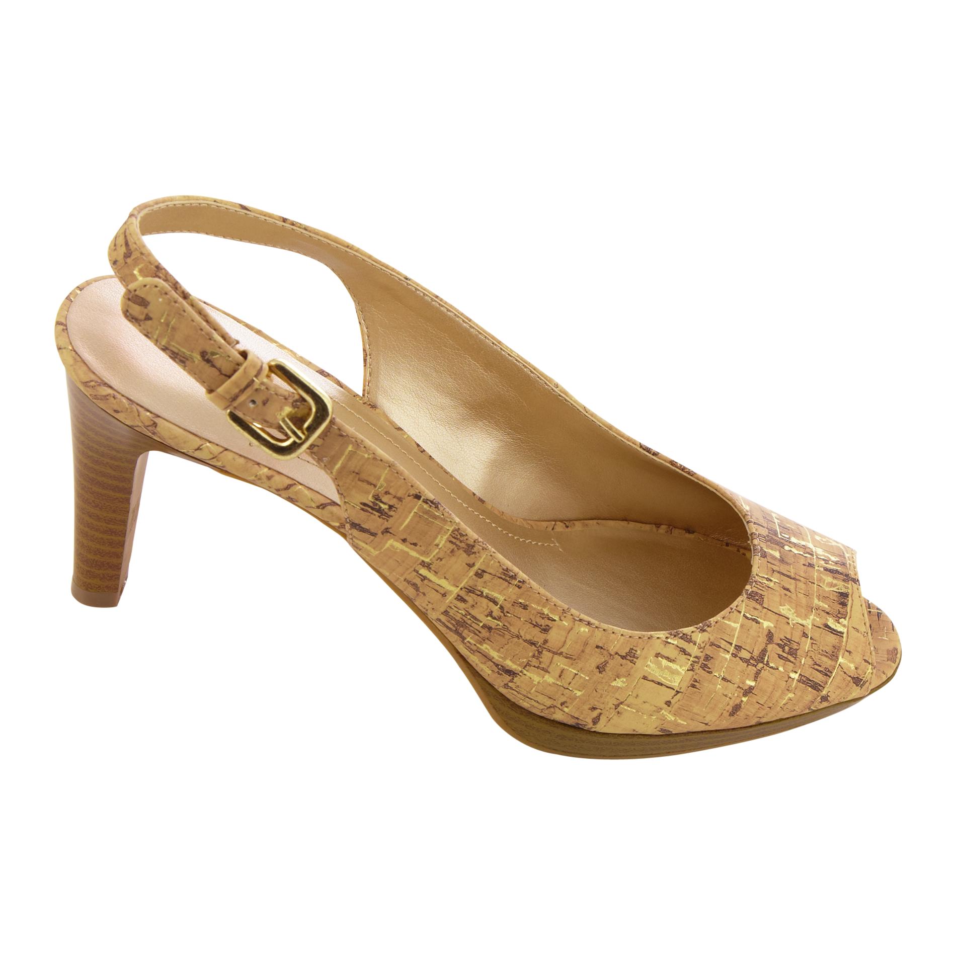 Jaclyn Smith Women's Dress Shoe Teddy - Cork at Kmart.com