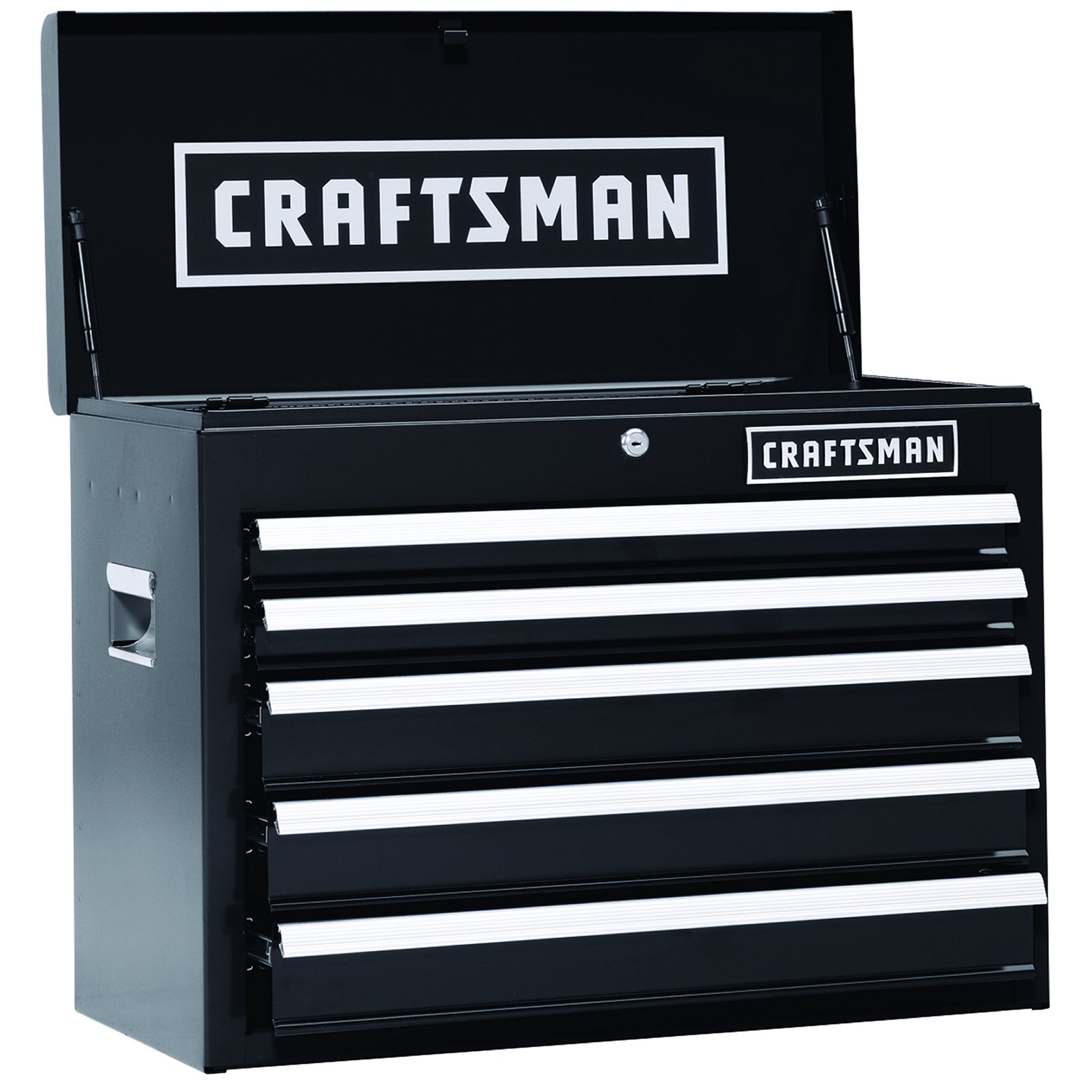 Craftsman 26 In. 5-Drawer Heavy-Duty Ball Bearing Top Chest - Black
