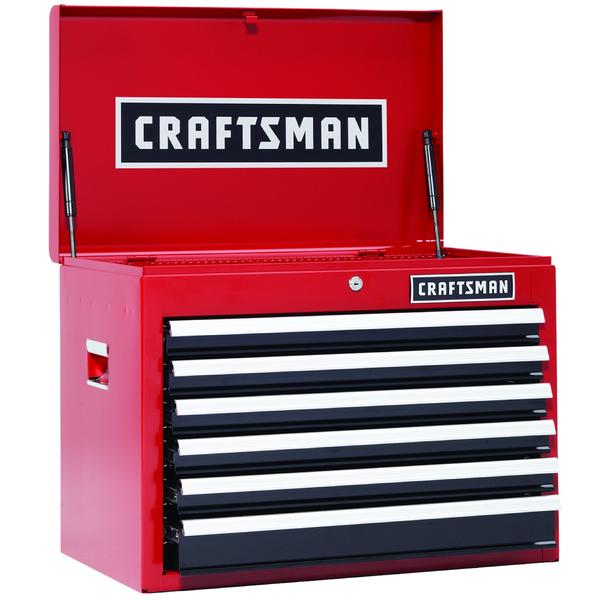 Craftsman 113620 26 In 6 Drawer Heavy Duty Ball Bearing Top Chest