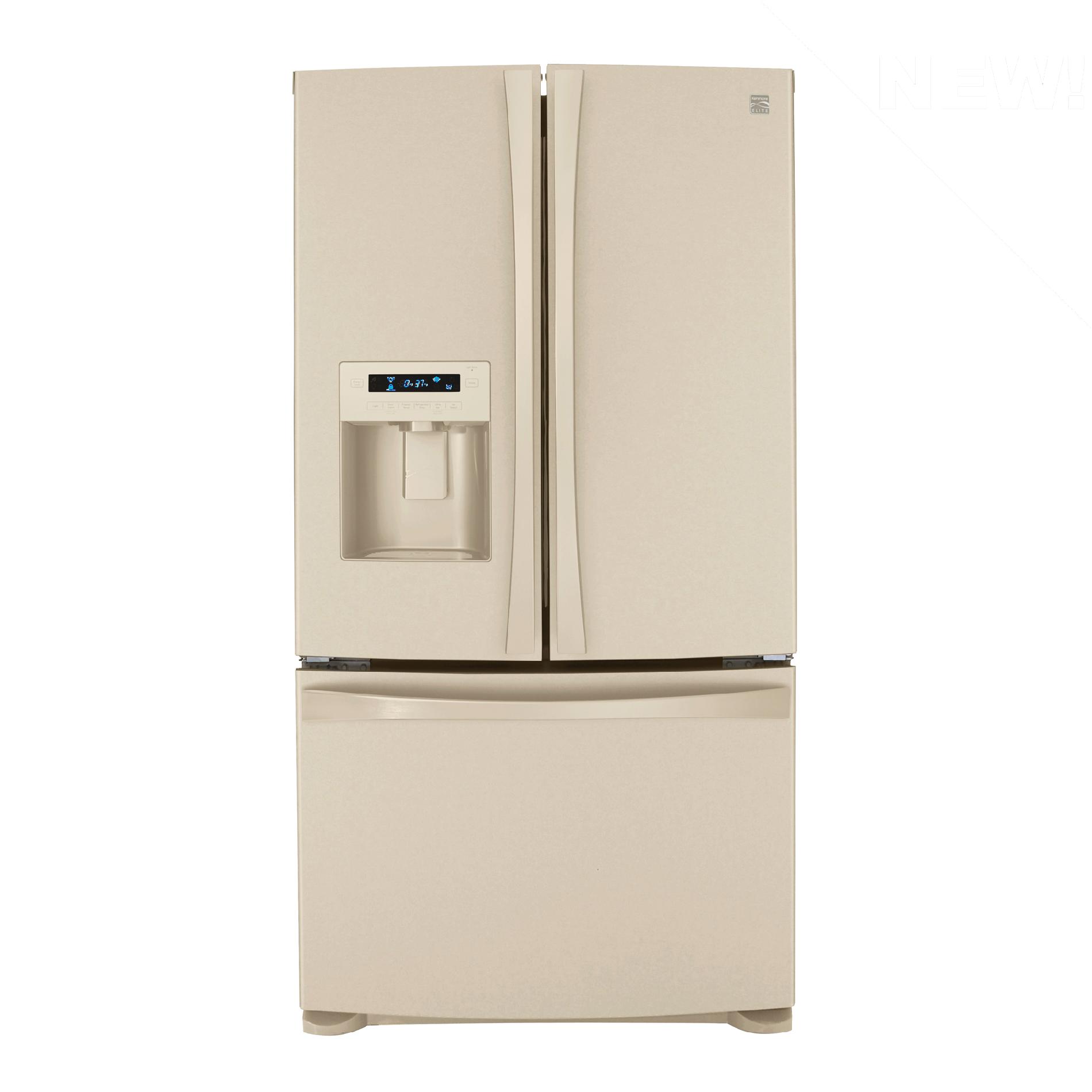Kenmore Elite 27.6 cu. ft. French-Door Bottom Freezer Refrigerator - Bisque at Kmart.com