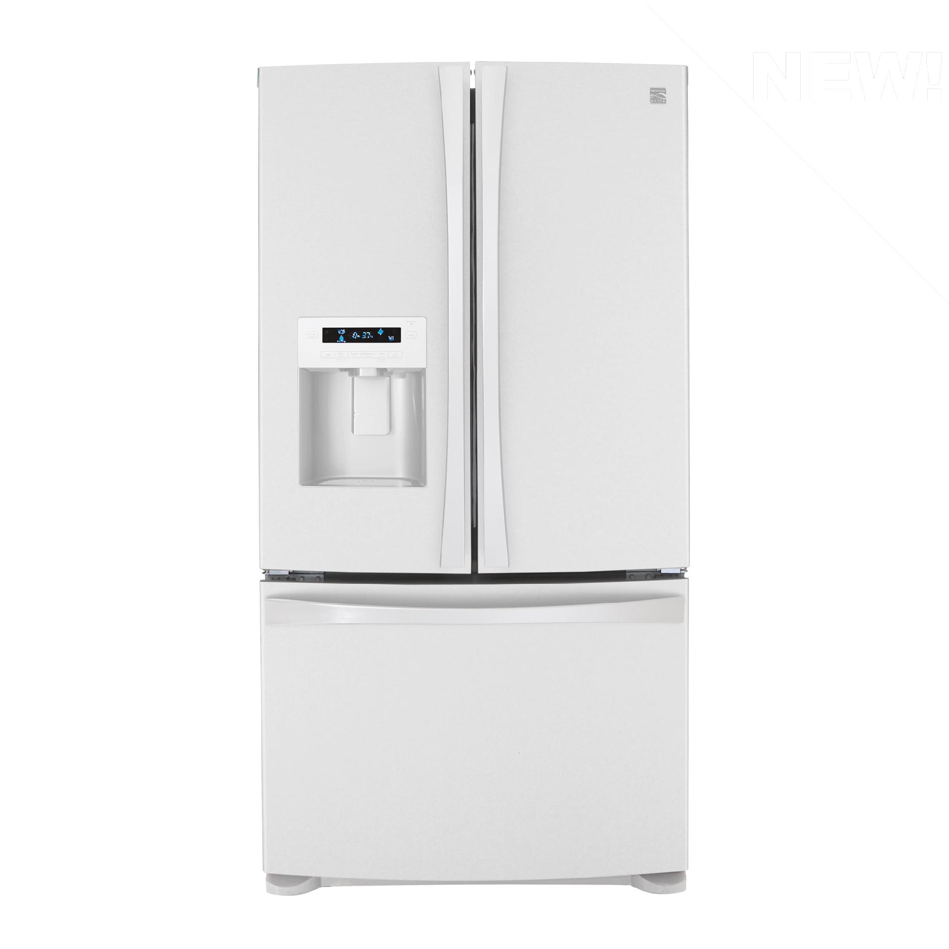 Kenmore Elite 27.6 cu. ft. French Door Bottom-Freezer Refrigerator - White