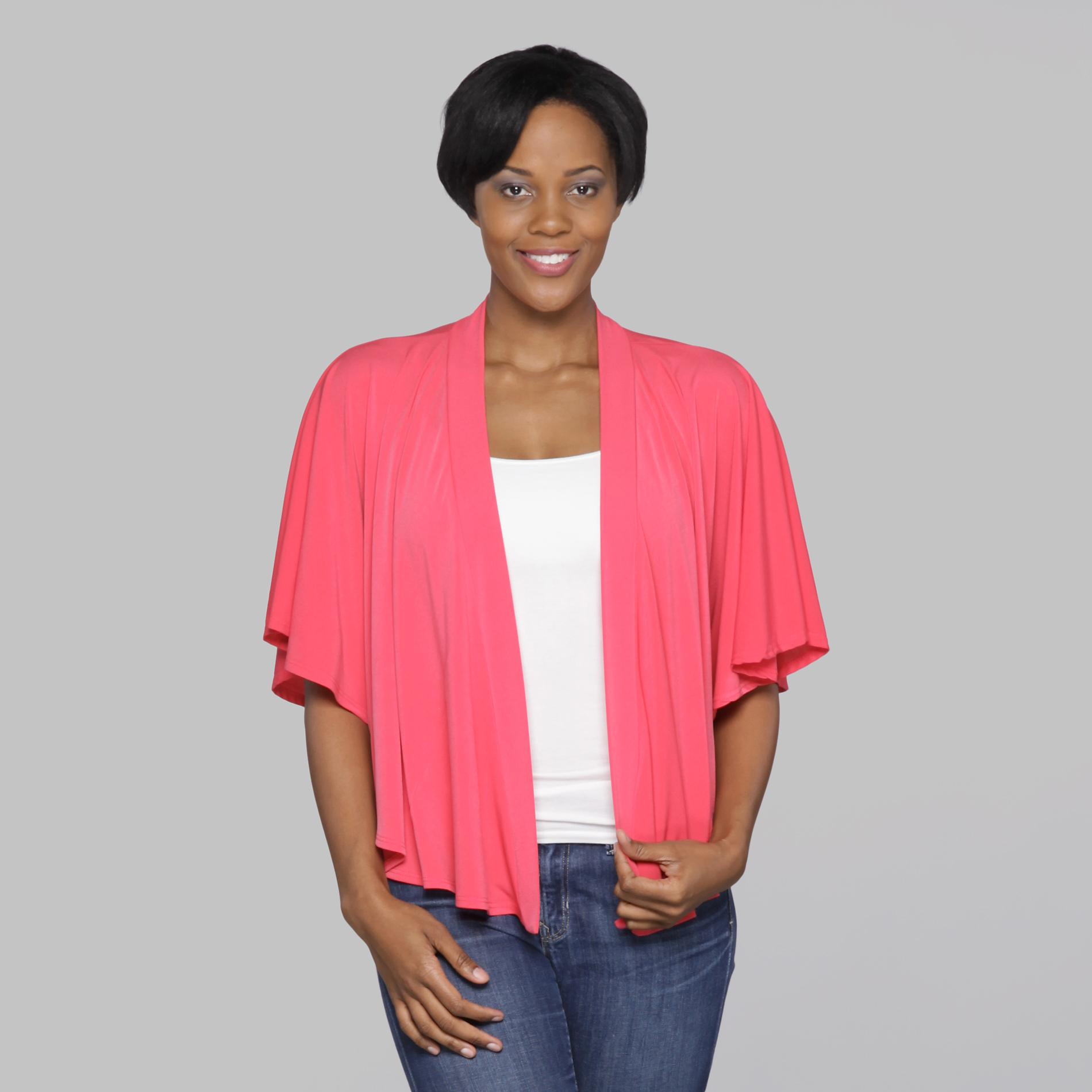 Robbie Bee Women's Open Front Cascade Shrug at Sears.com
