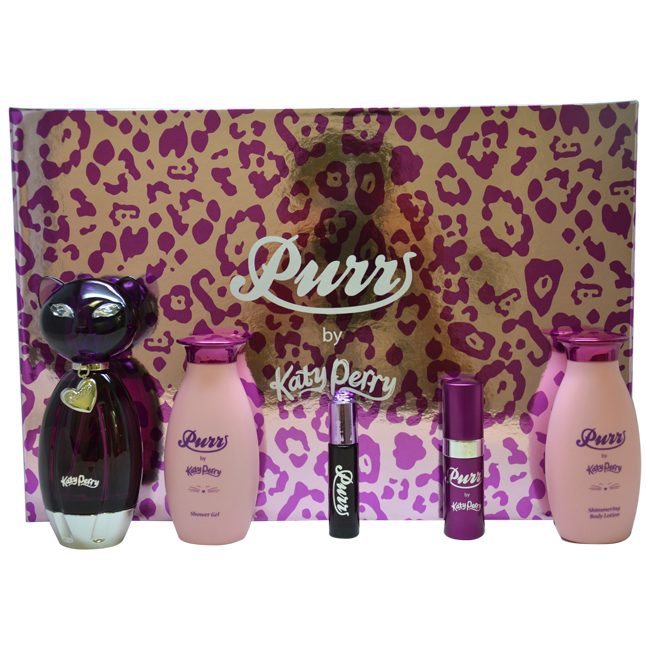 Katy Perry Purr by Katy Perry 5 Pc Gift Set 3.4oz EDP Spray, 4oz Shimmering Body Lotion, 4oz Shower Gel, 15ml EDP Spray, 10ml EDP Spray at Kmart.com