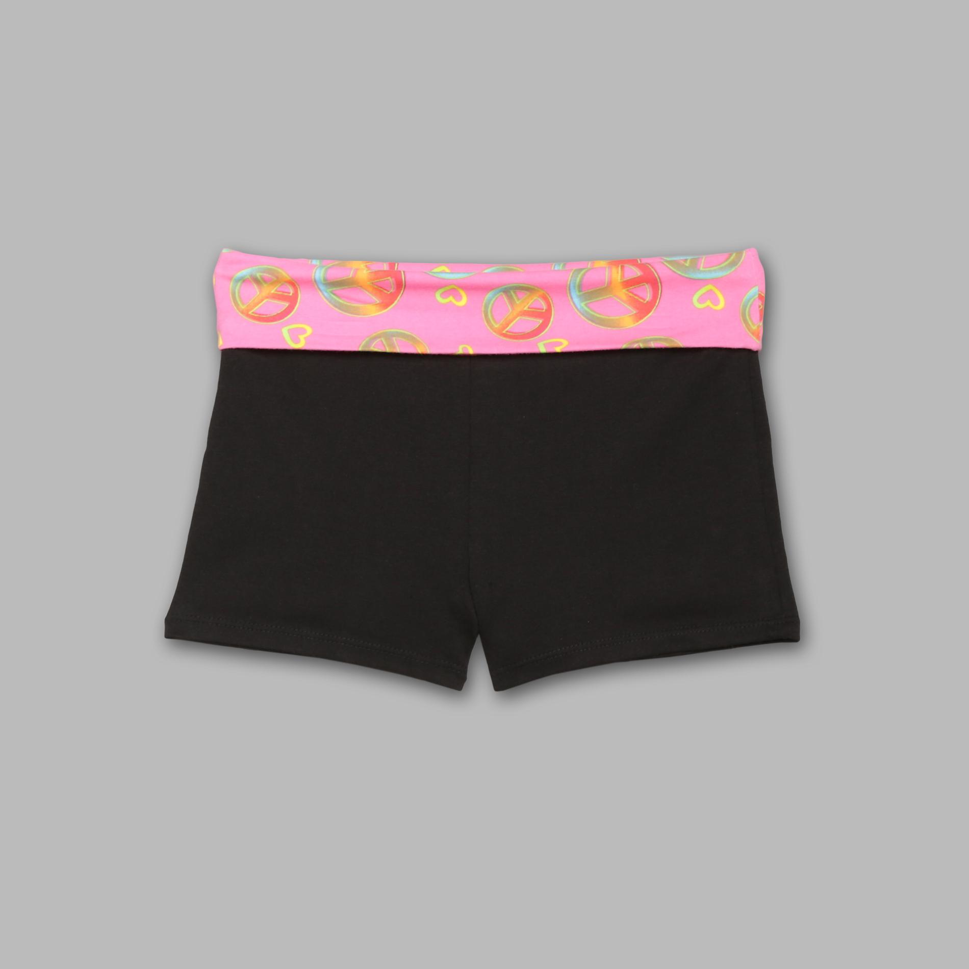 Everlast&reg; Sport Girl's Yoga Shorts - Peace Sign at Kmart.com