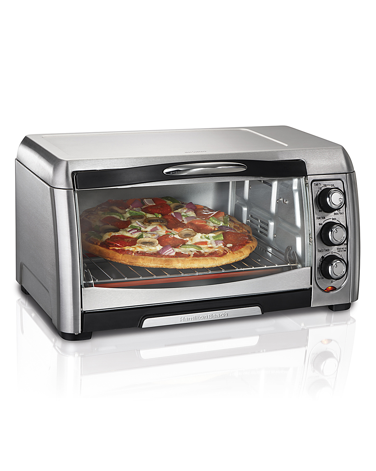 Toaster oven hamilton beach countertop oven with convection and ...
