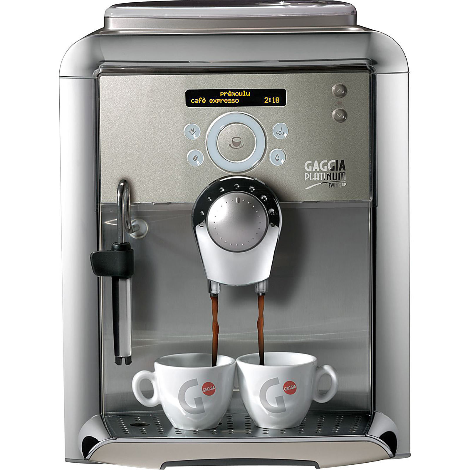 Platinum Swing Up Automatic Espresso Machine - Platinum