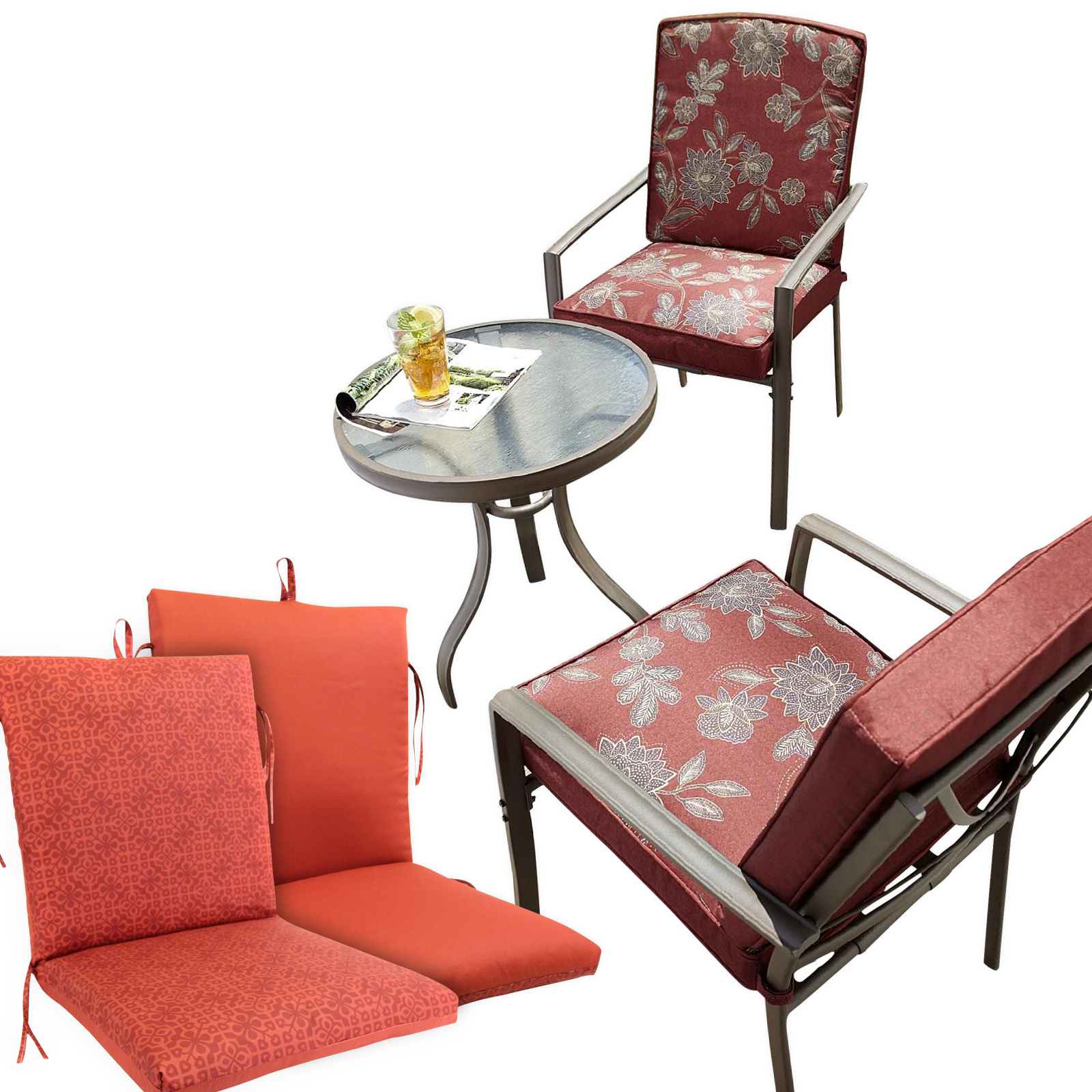 Garden Oasis Bistro Set with Replacement Cushion Bundle at Kmart.com