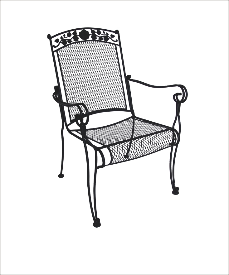 D.C.AMERICA Wrought Iron High Back Chair at Kmart.com