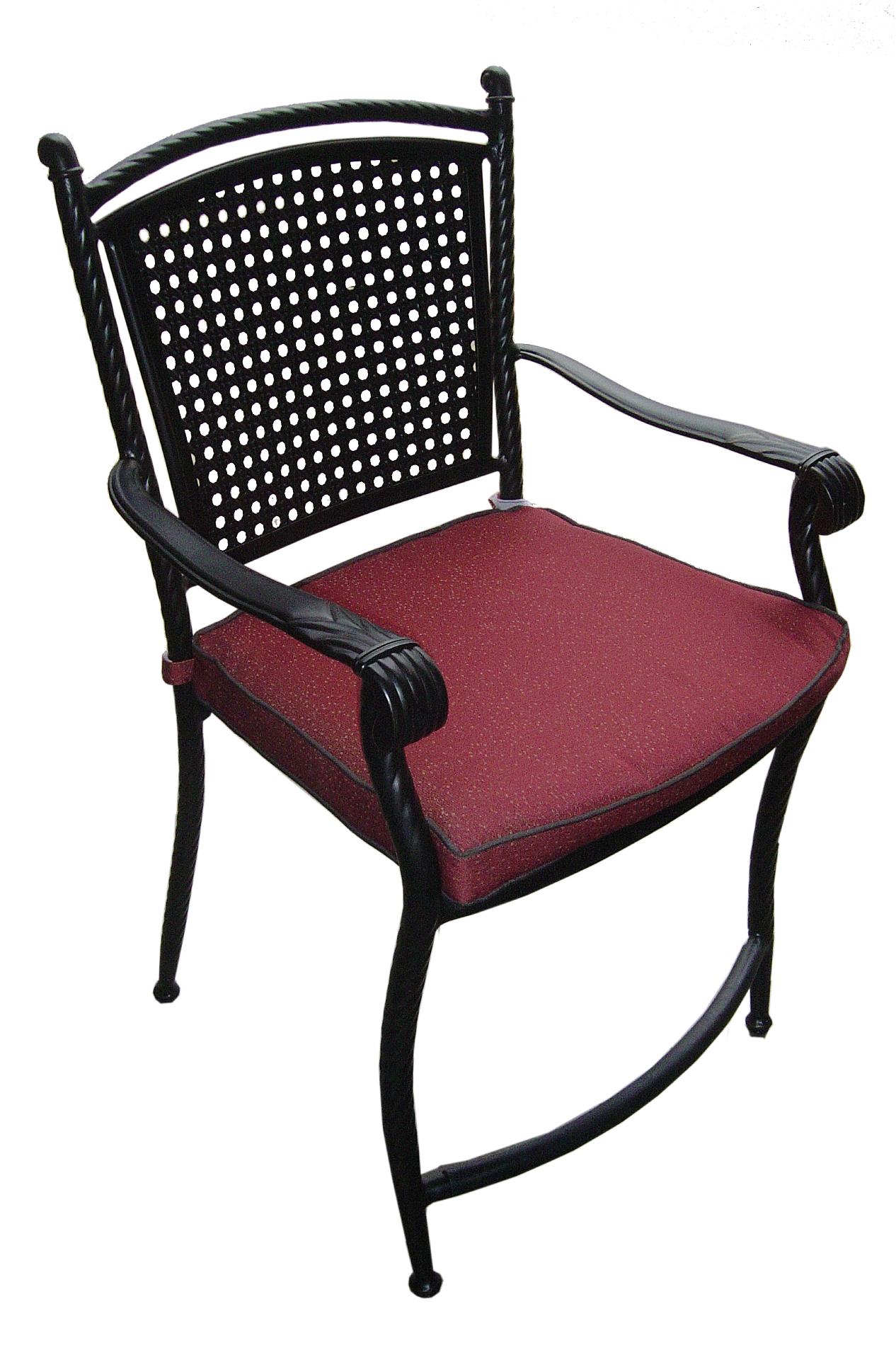 Aluminum Rattan High Back Chair