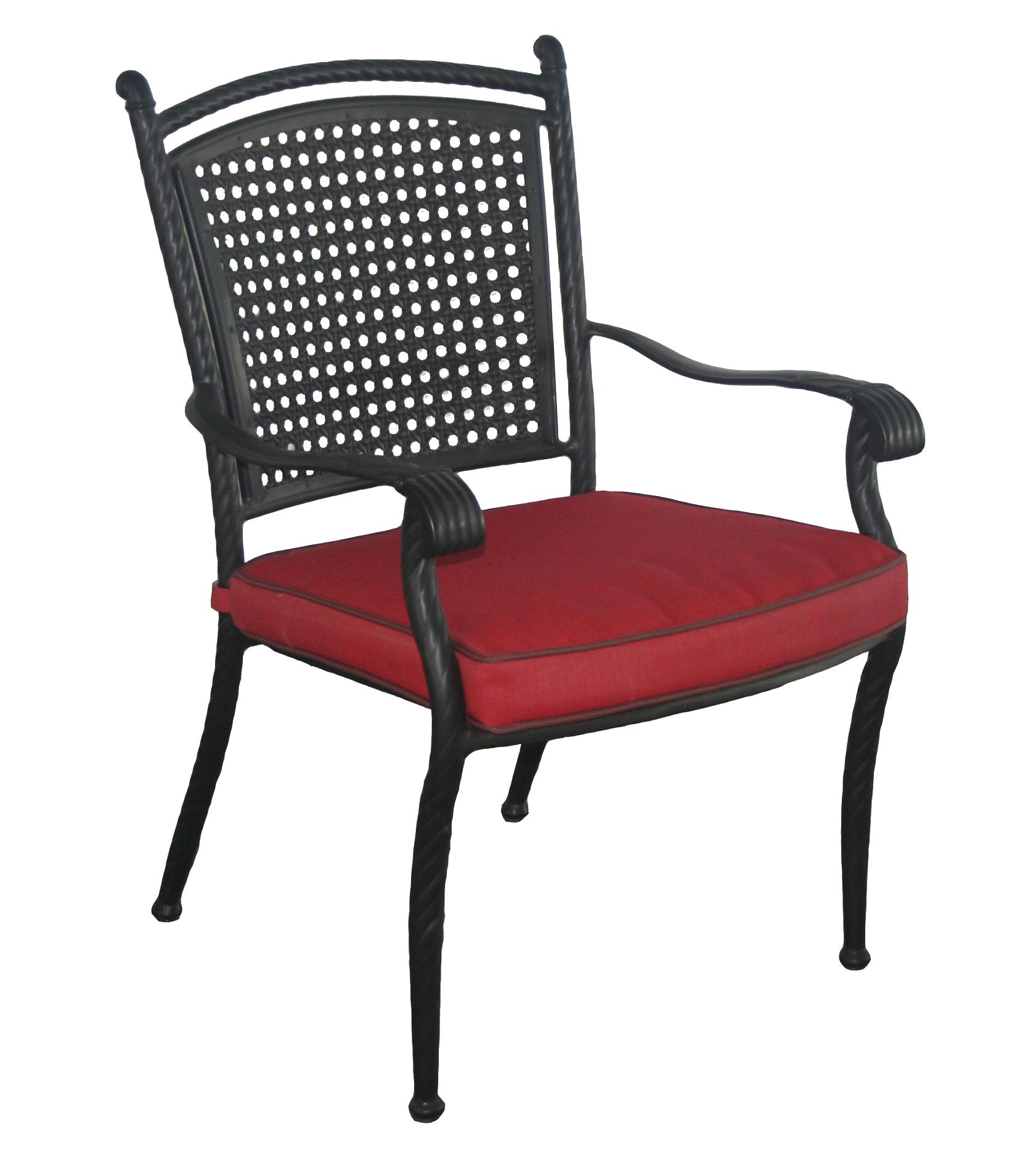 Aluminum Rattan Low Back Chair