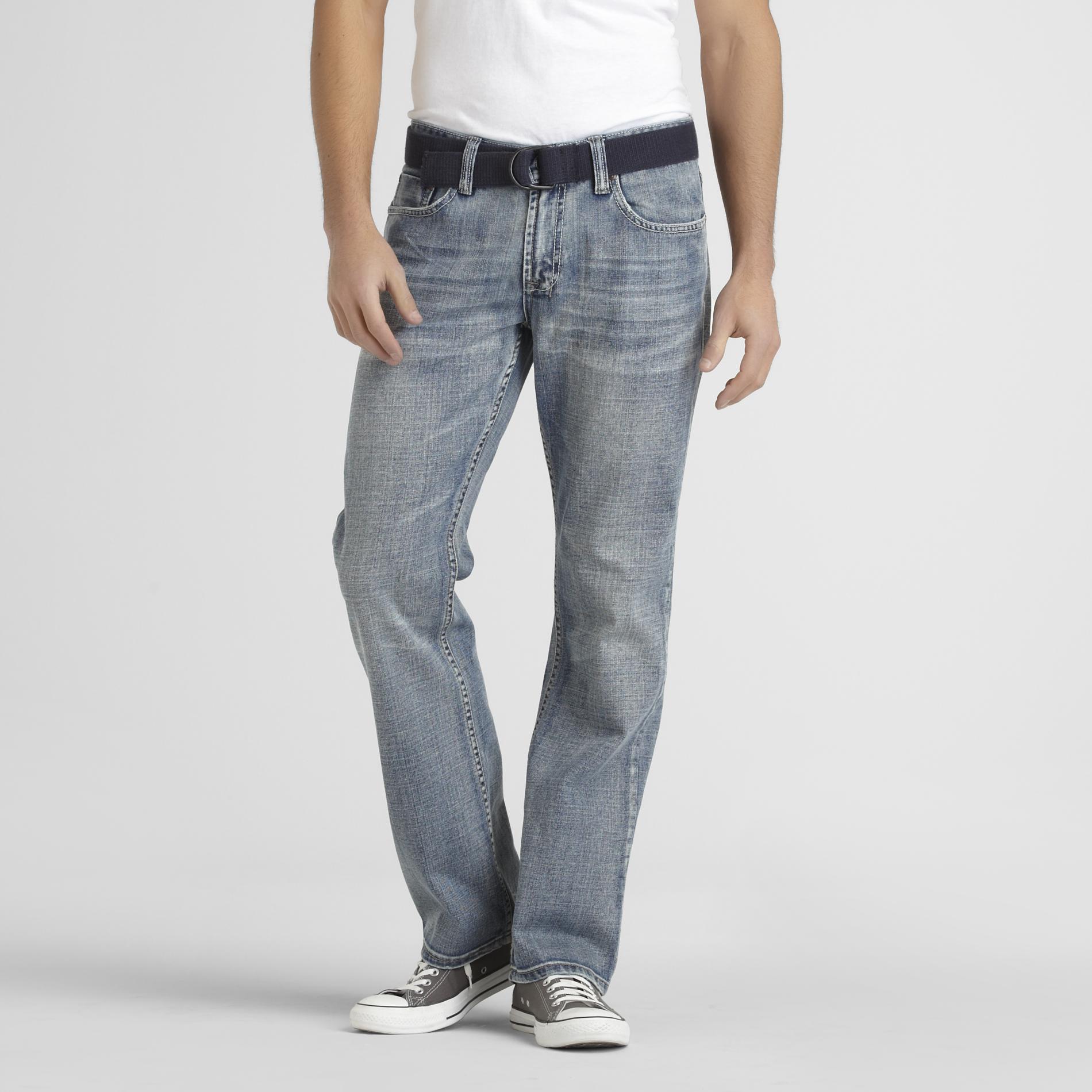 Men's Straight-Leg Belted Jeans at Sears.com