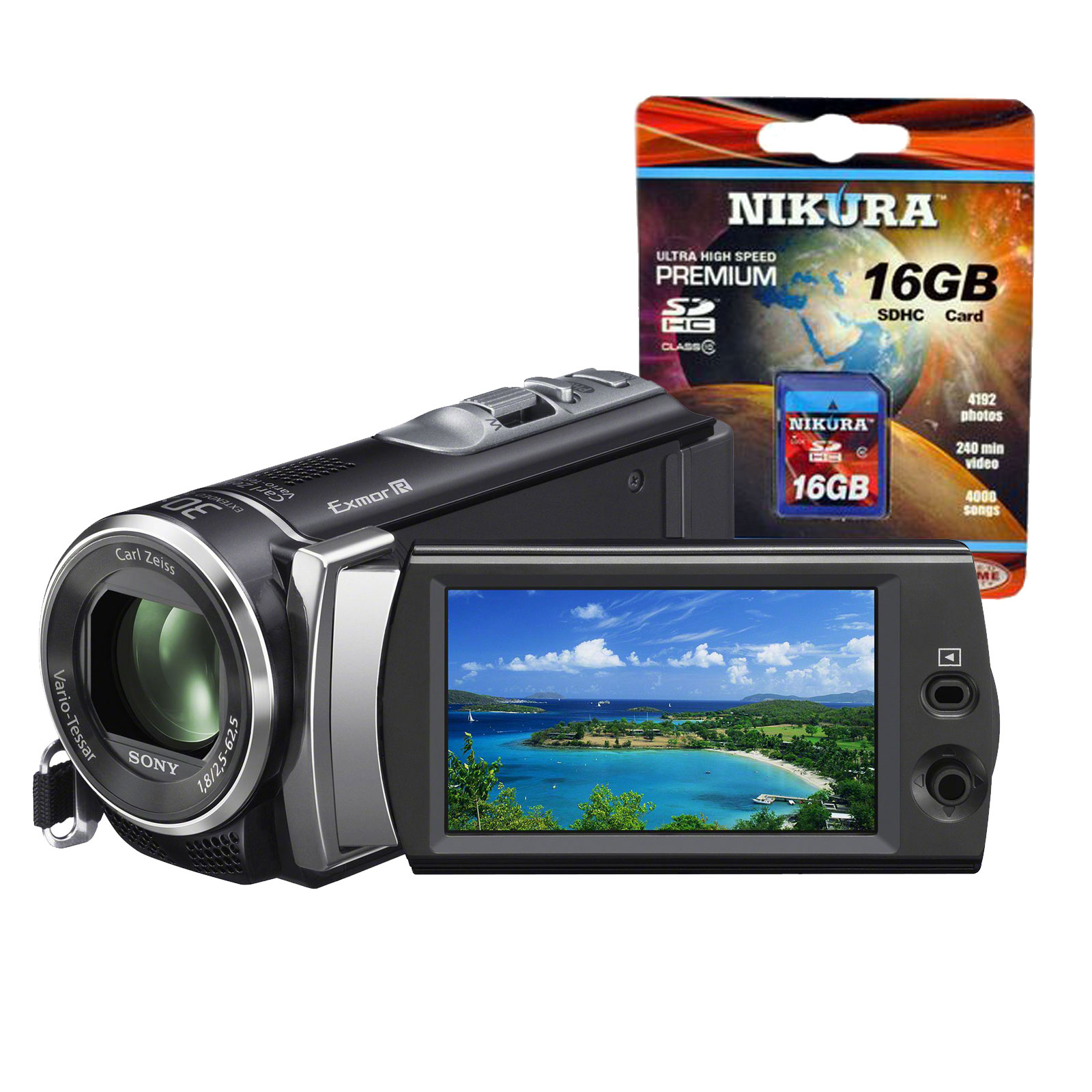Sony HDR-CX Handycam Camcorder and Memory Card Bundle...