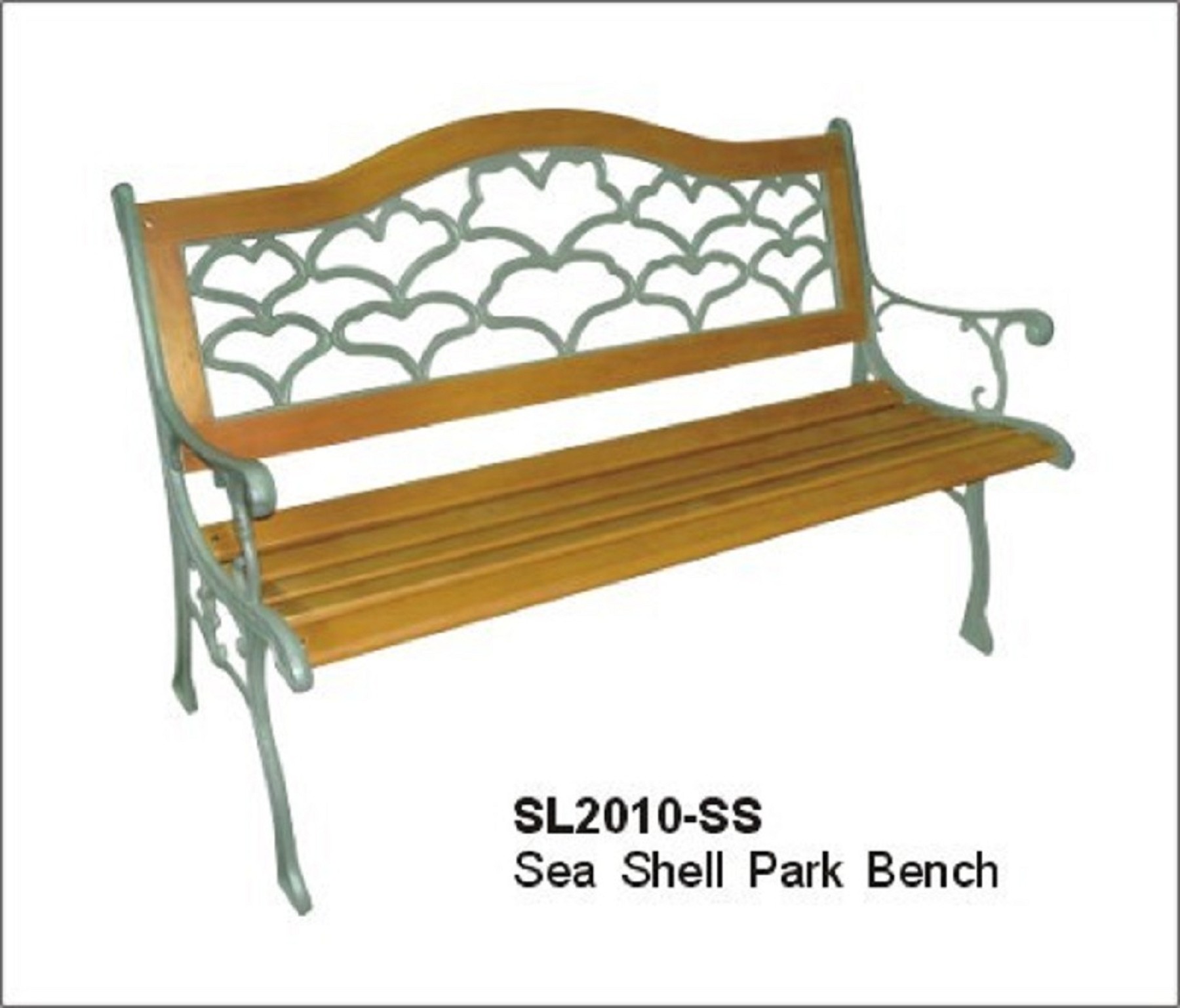Seashell Park Bench