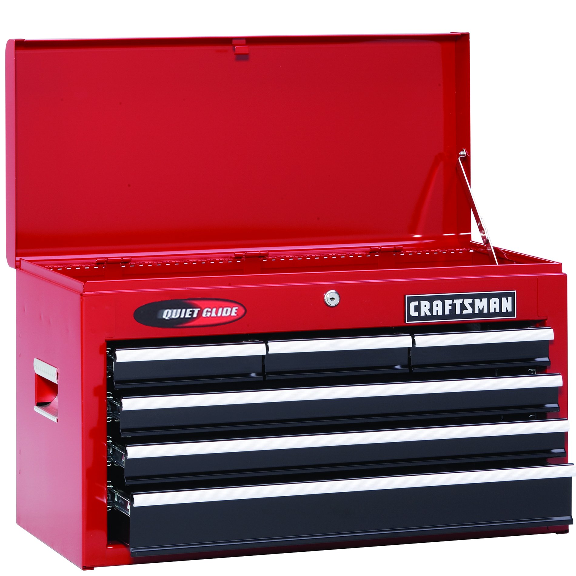 Craftsman 26" Wide 6-Drawer Quiet Glide&reg; Top Chest - Red/Black at Kmart.com