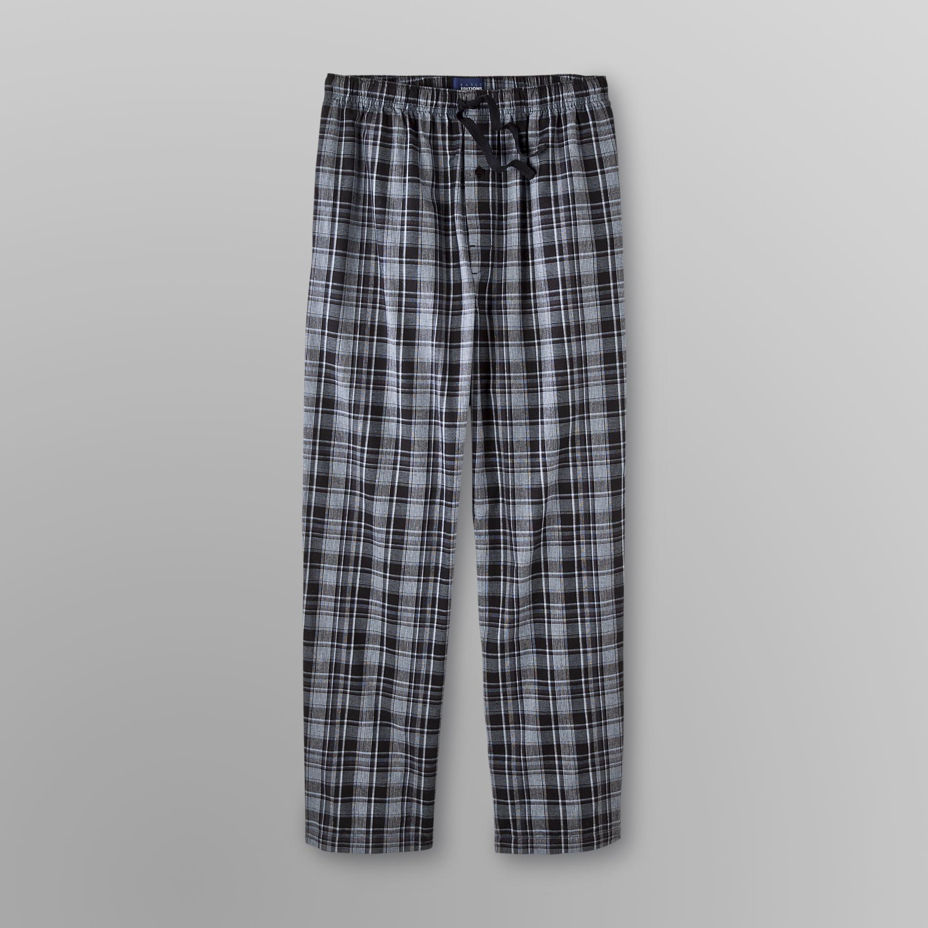 Basic Editions Men's Poplin Pajama Pants - Plaid at Kmart.com