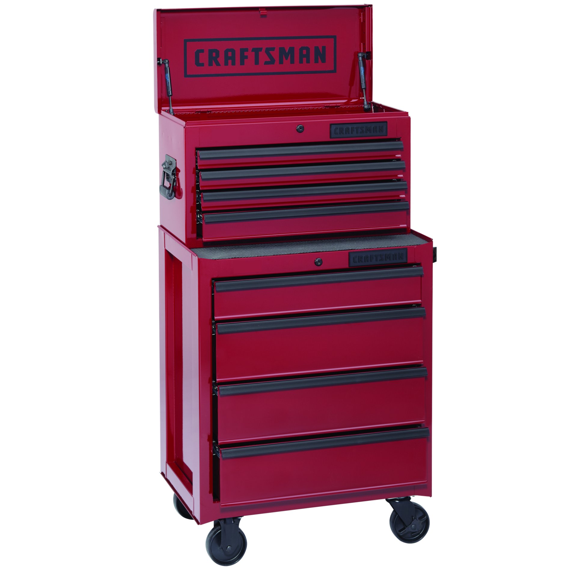 26-Inch 8-Drawer Ball-Bearing 2-PC Combo - Burgundy
