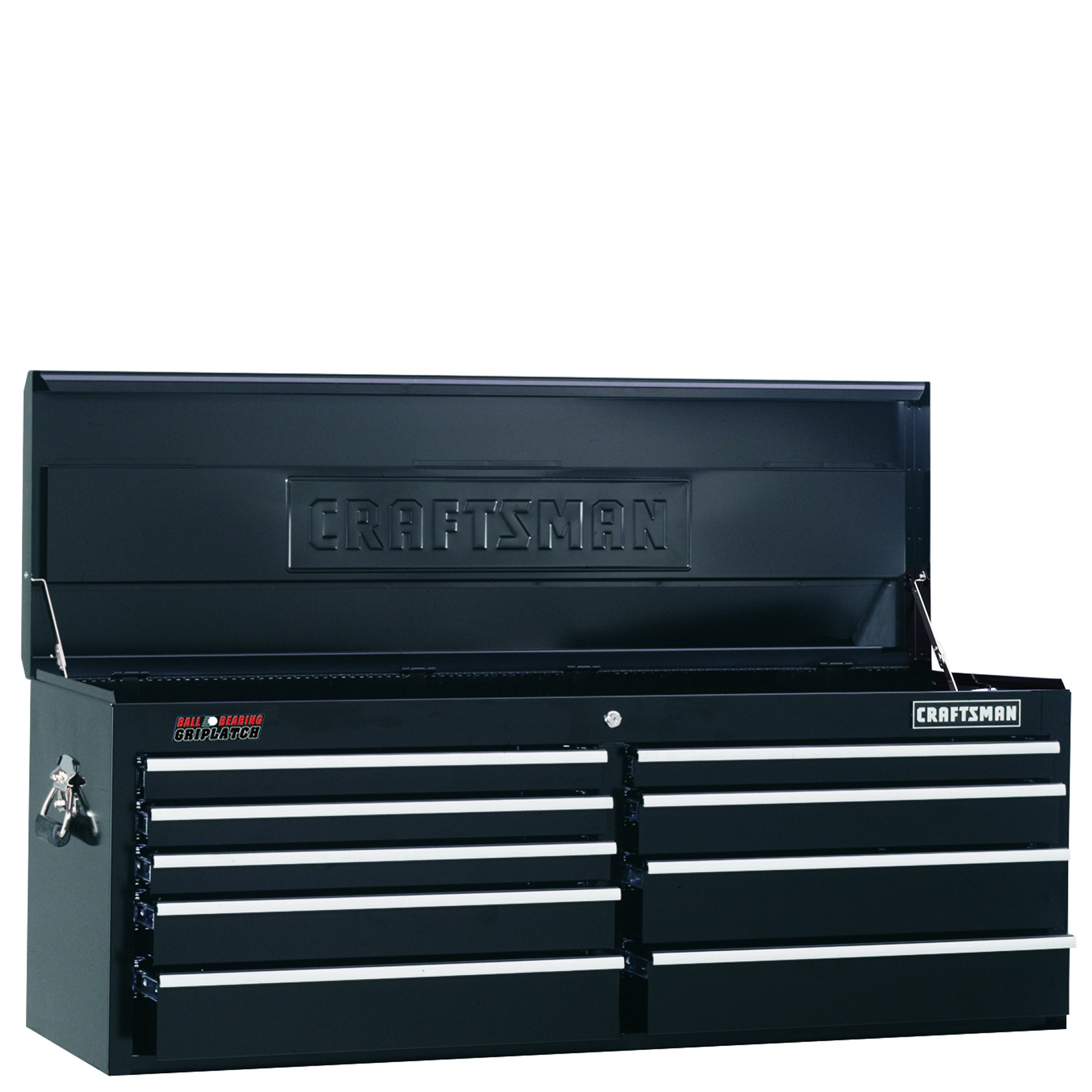 Craftsman 51 1 4 Wide 9 Drawer Ball Bearing Griplatch Top Chest Black