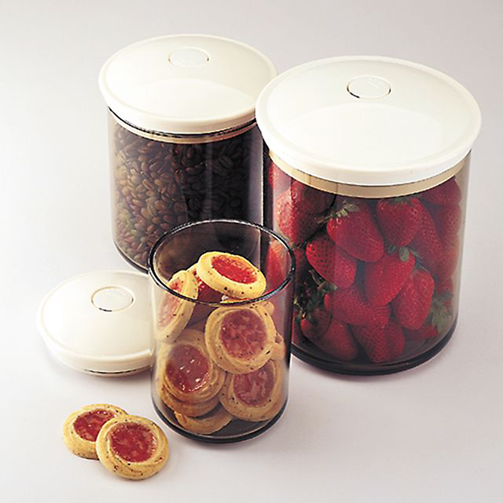 3-Piece Vacuum Canisters Set