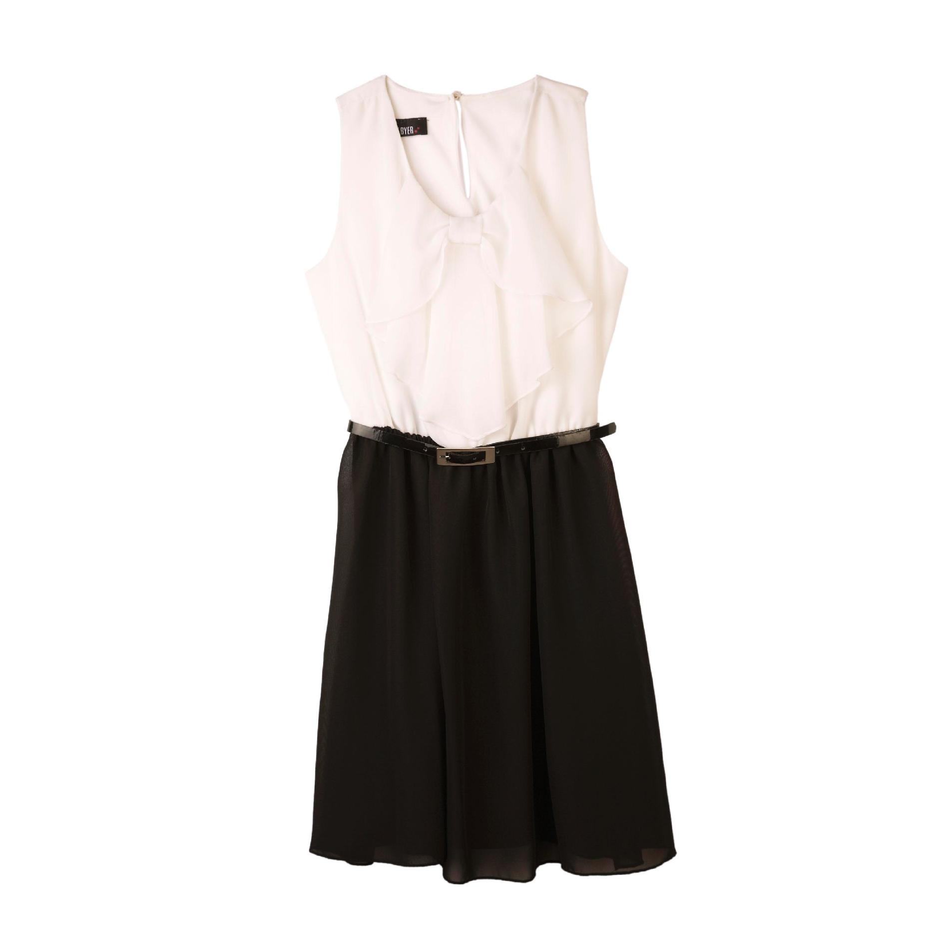 Amy's Closet Girl's Party Dress & Belt Black/White 10