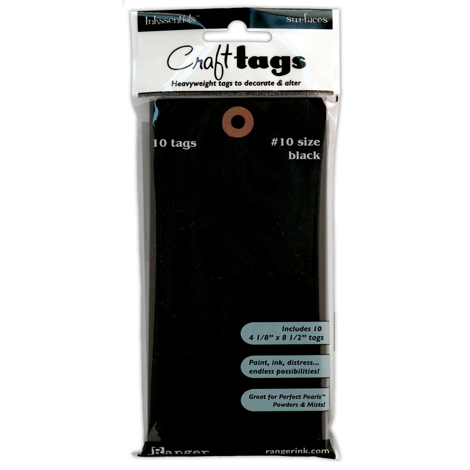 Inkssentials Black Craft Tags #10 10/Pkg 4 1/8"X8 1/2" at Kmart.com