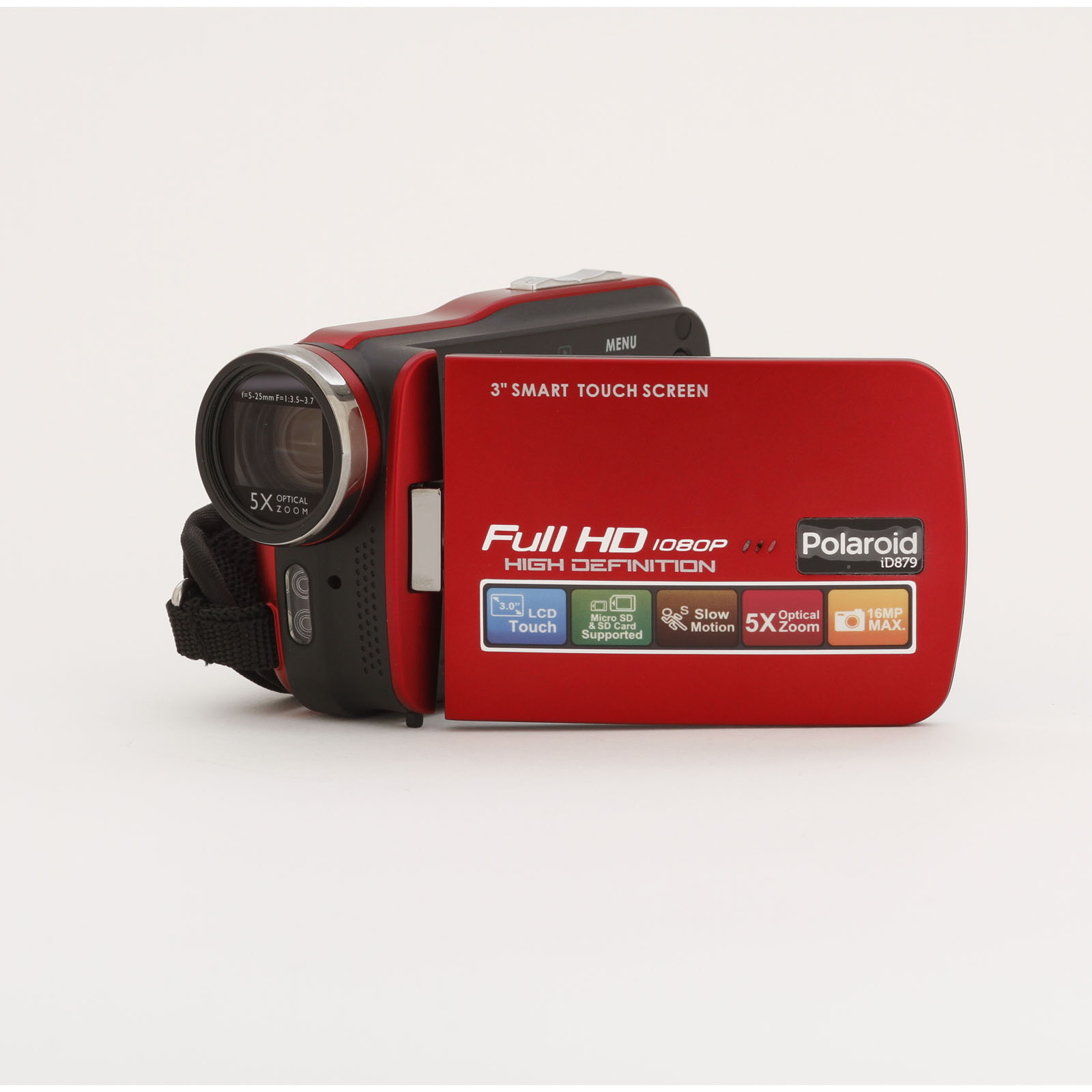 Polaroid Thin and Light 5x Optical Zoom Camcorder-Red at Sears.com