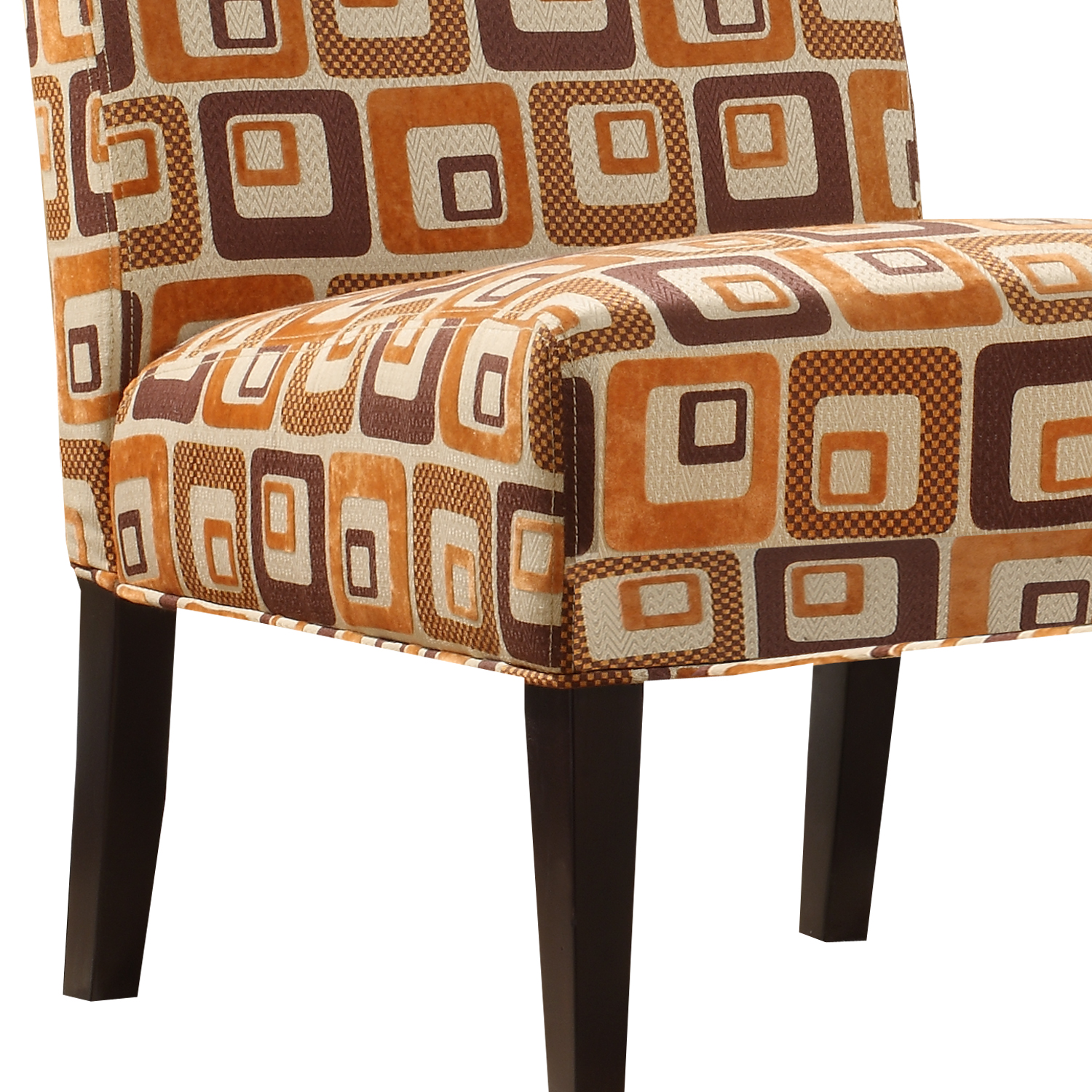 Orange Cubes Fabric Lounger chair                                                                                                at mygofer.com