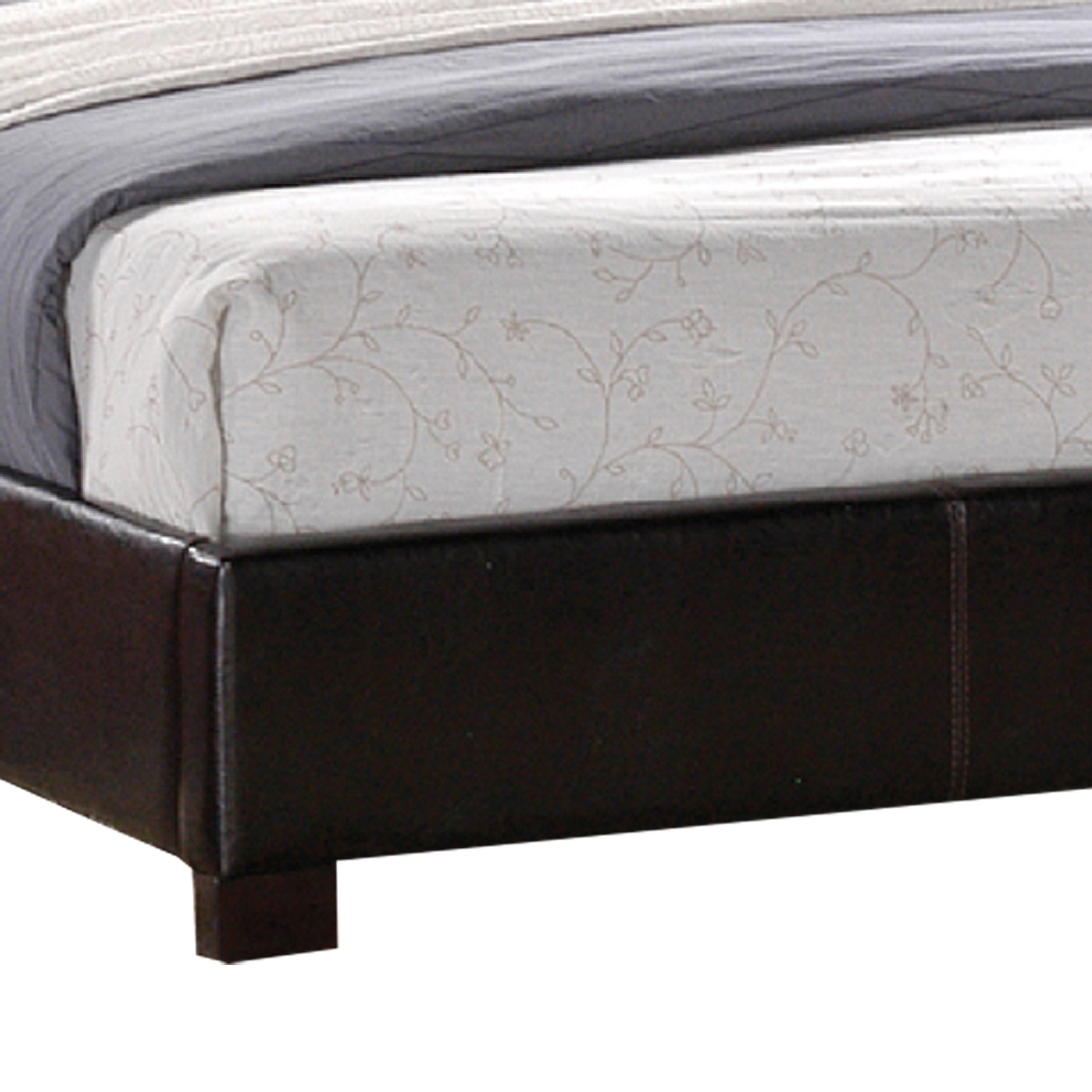 Dark Brown Full-size Platform Bed                                                                                                at mygofer.com