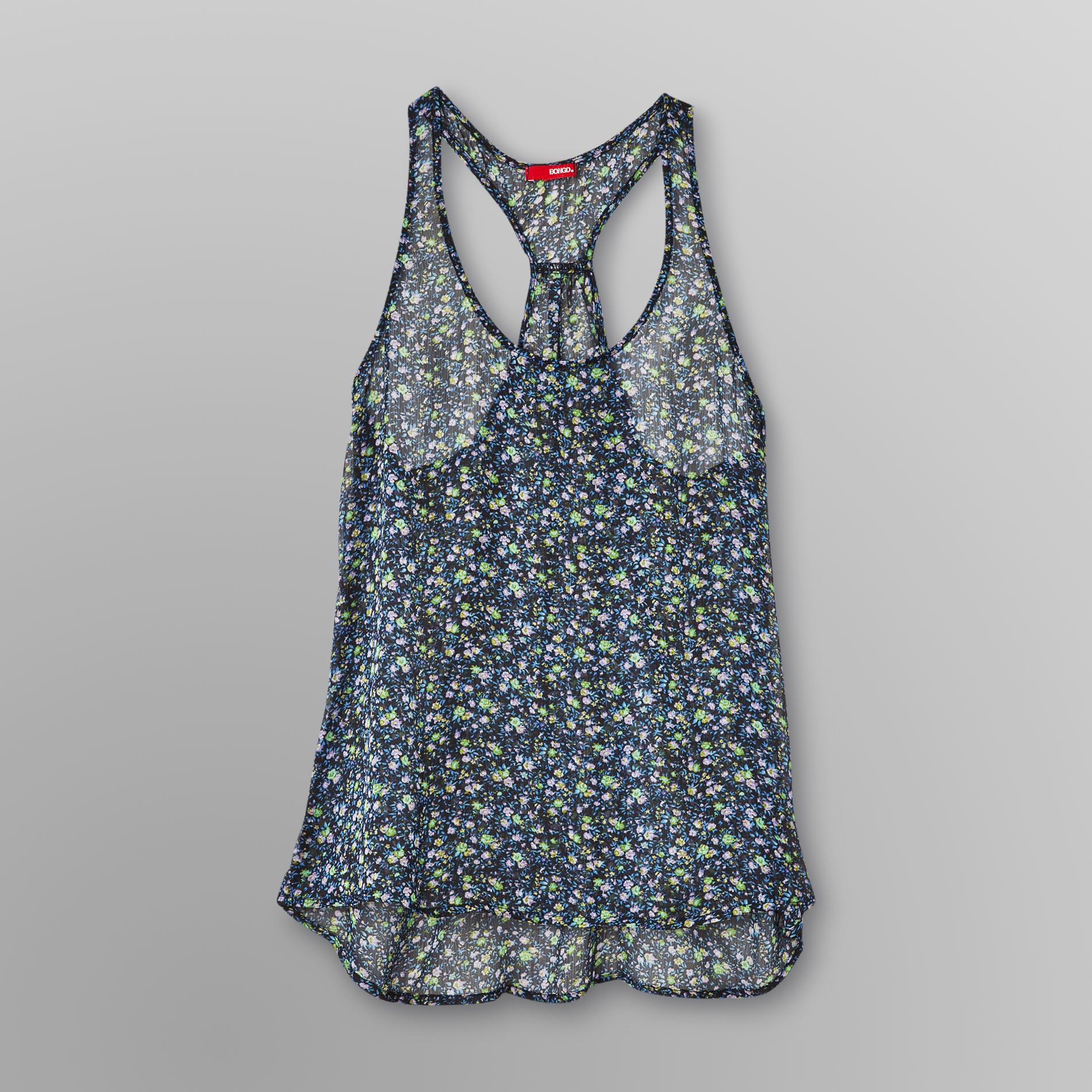 Bongo Junior's Printed Chiffon Tank Top - Floral at Kmart.com