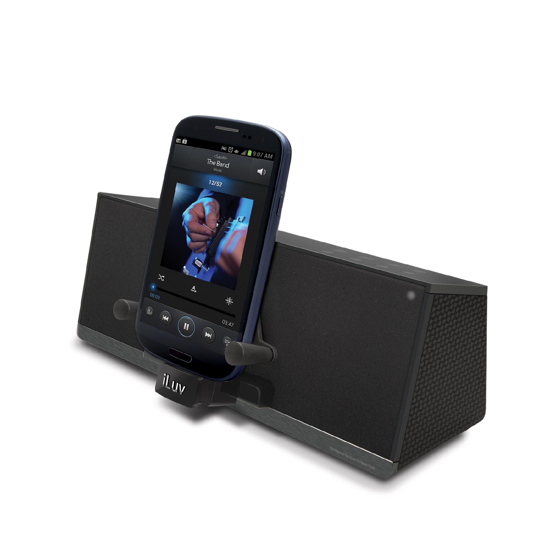 iLuv  MobiAir  Bluetooth Stereo Speaker Dock for Smartphones Black