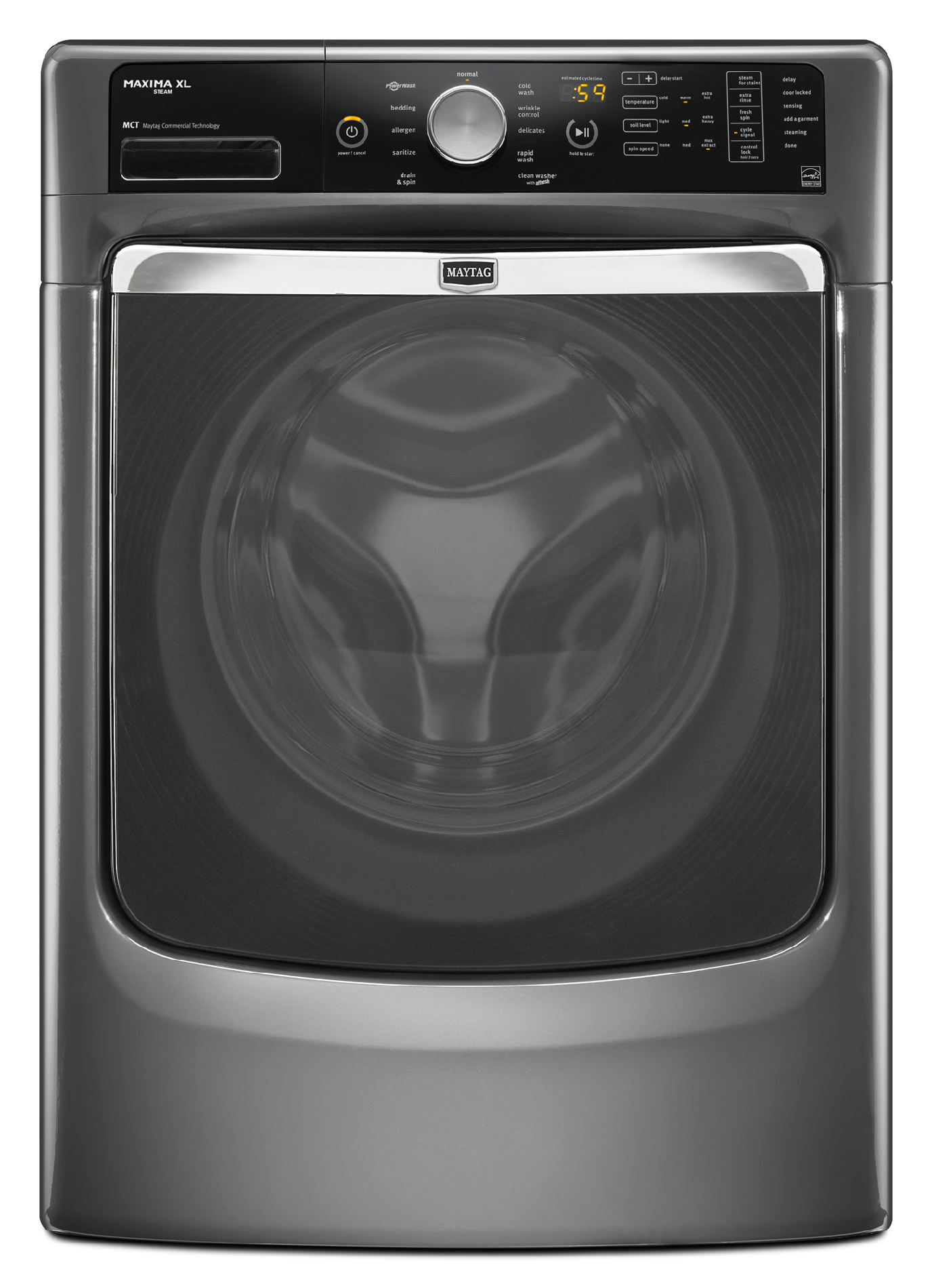 Maytag 4.3 cu. ft. Front-Load Washer w/ Steam - Granite