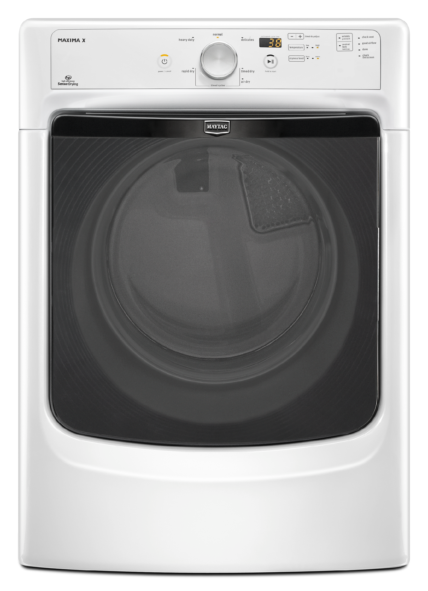 Maytag 7.4 cu. ft. Electric Dryer - White 7.0 cu. ft. and greater