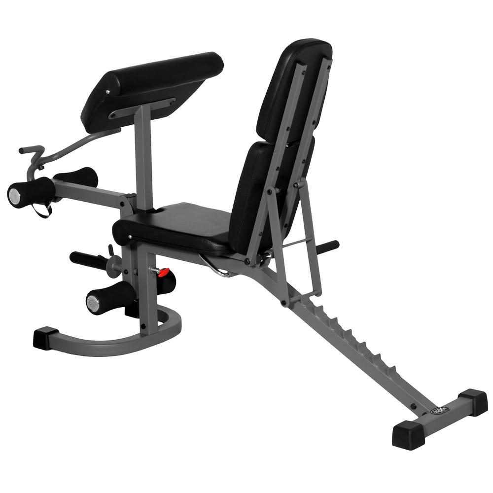 Flat Incline Decline (FID) Bench with Arm Curl and Leg Developer XM-4418