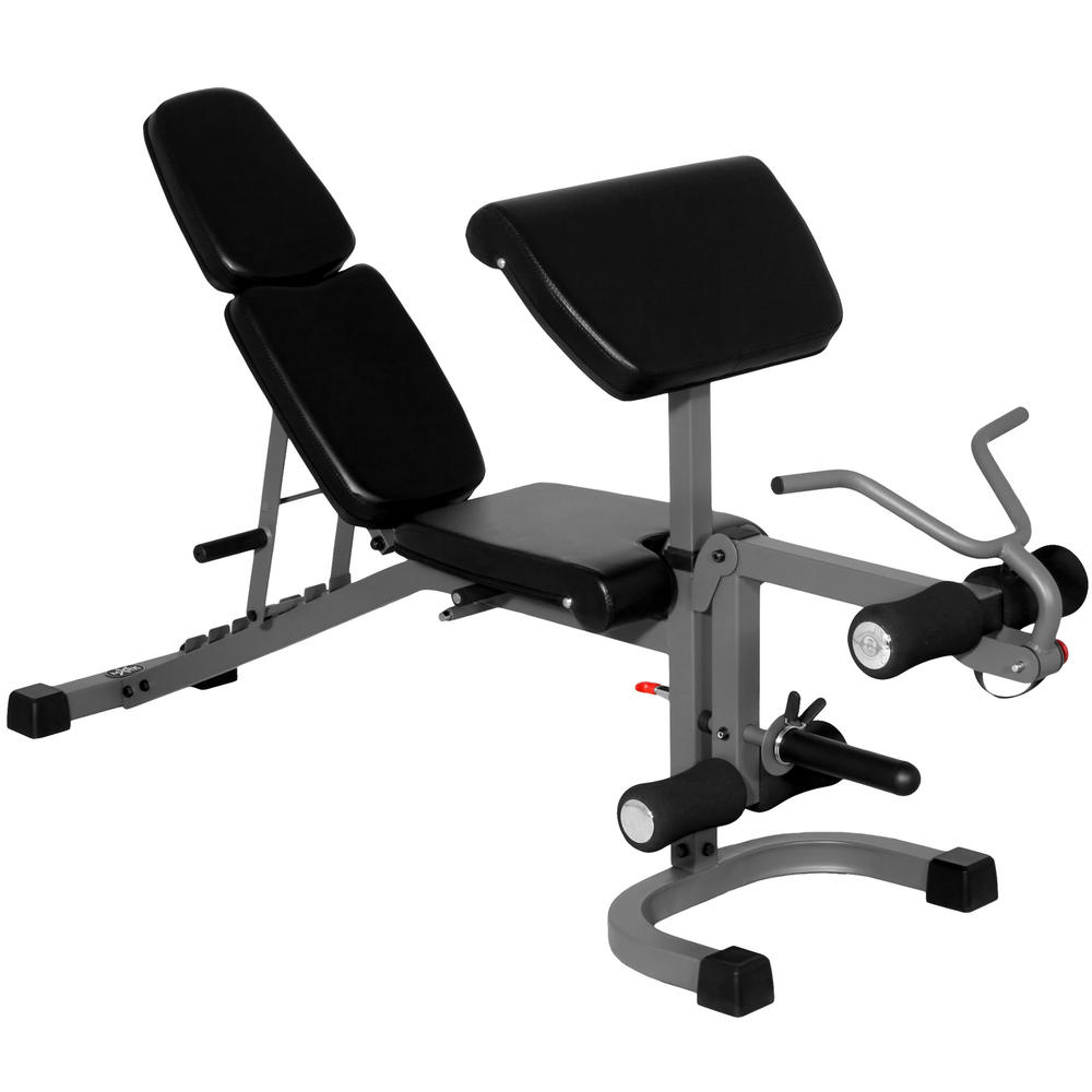 Flat Incline Decline (FID) Bench with Arm Curl and Leg Developer XM-4418