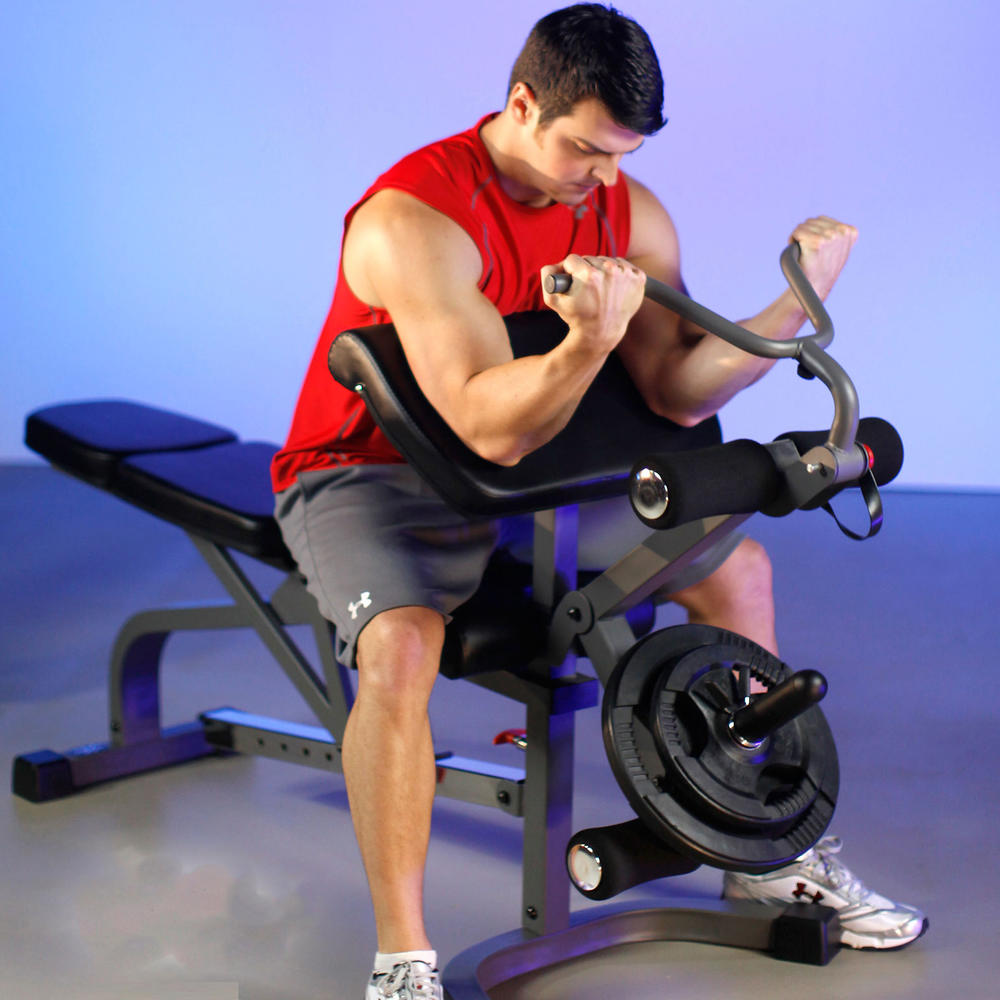 Flat Incline Decline (FID) Bench with Leg Extension and Preacher Curl XM-4419