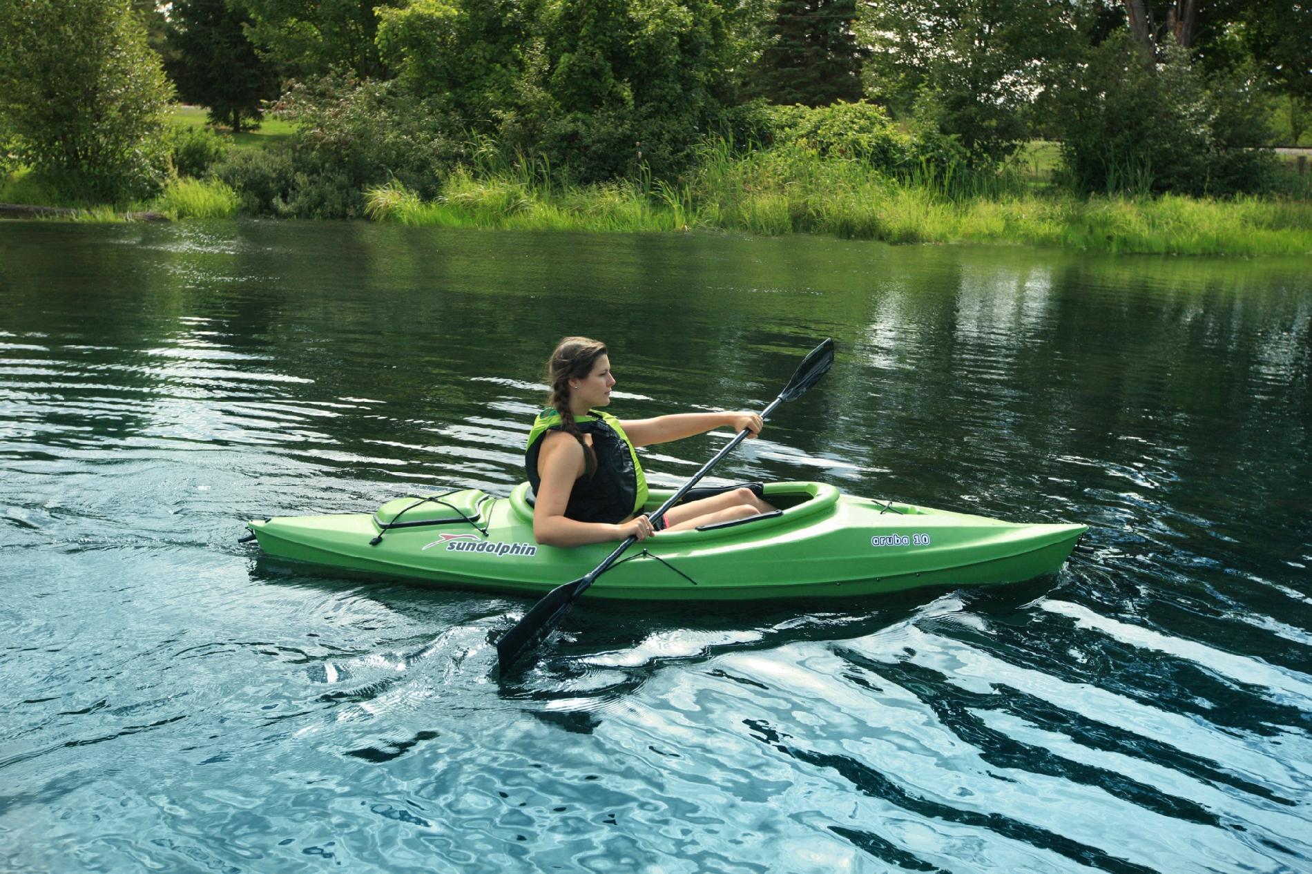  FORCE FIVE INDUSTRIES INC. Sun Dolphin Aruba 10' Sit In Kayak Green - FORCE FIVE INDUSTRIES INC. 