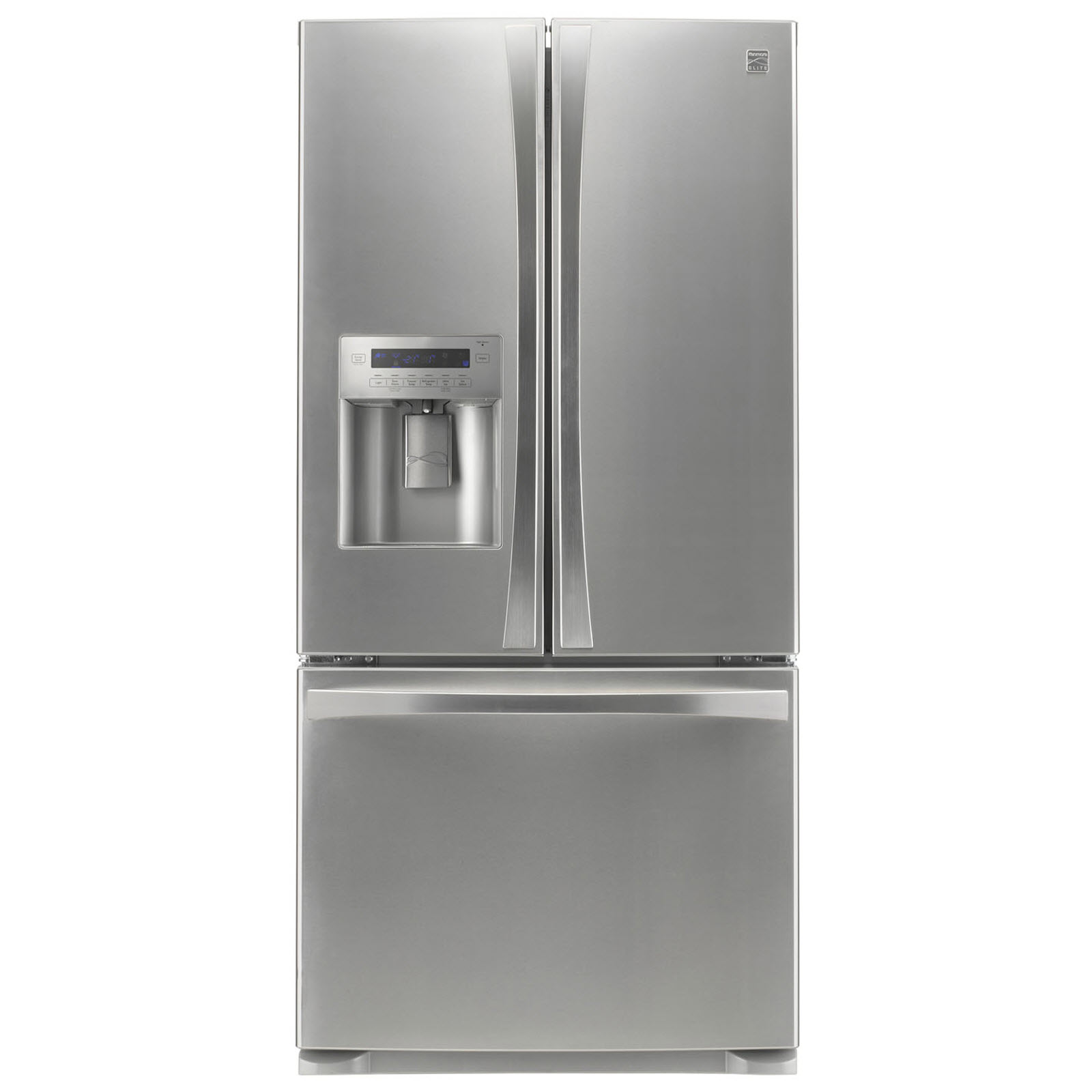 Kenmore Elite 25.0 cu. ft. French-Door Bottom-Freezer Refrigerator Stainless Steel