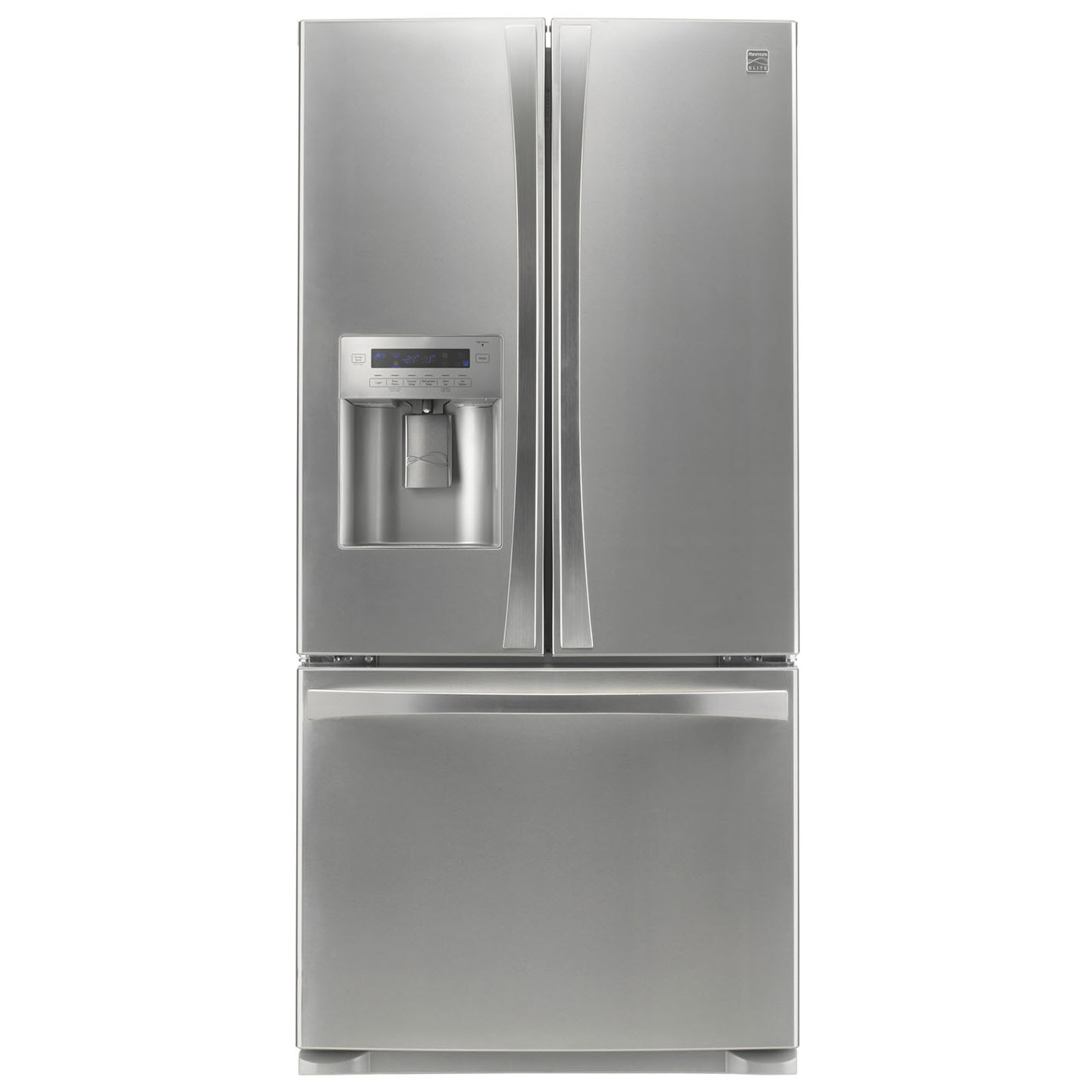 Kenmore Elite 71033 25.0 cu. ft. French-Door Bottom-Freezer Kenmore Elite Stainless Steel Refrigerator