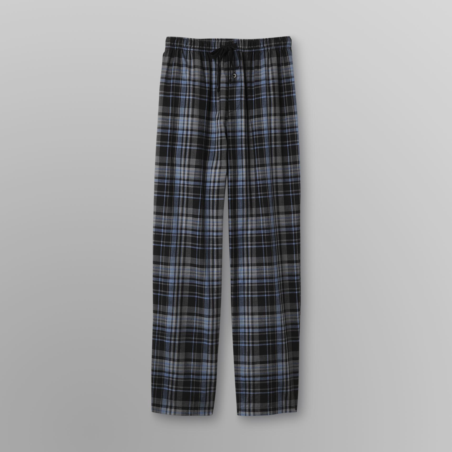 Basic Editions Men's Poplin Pajama Pants - Plaid at Kmart.com