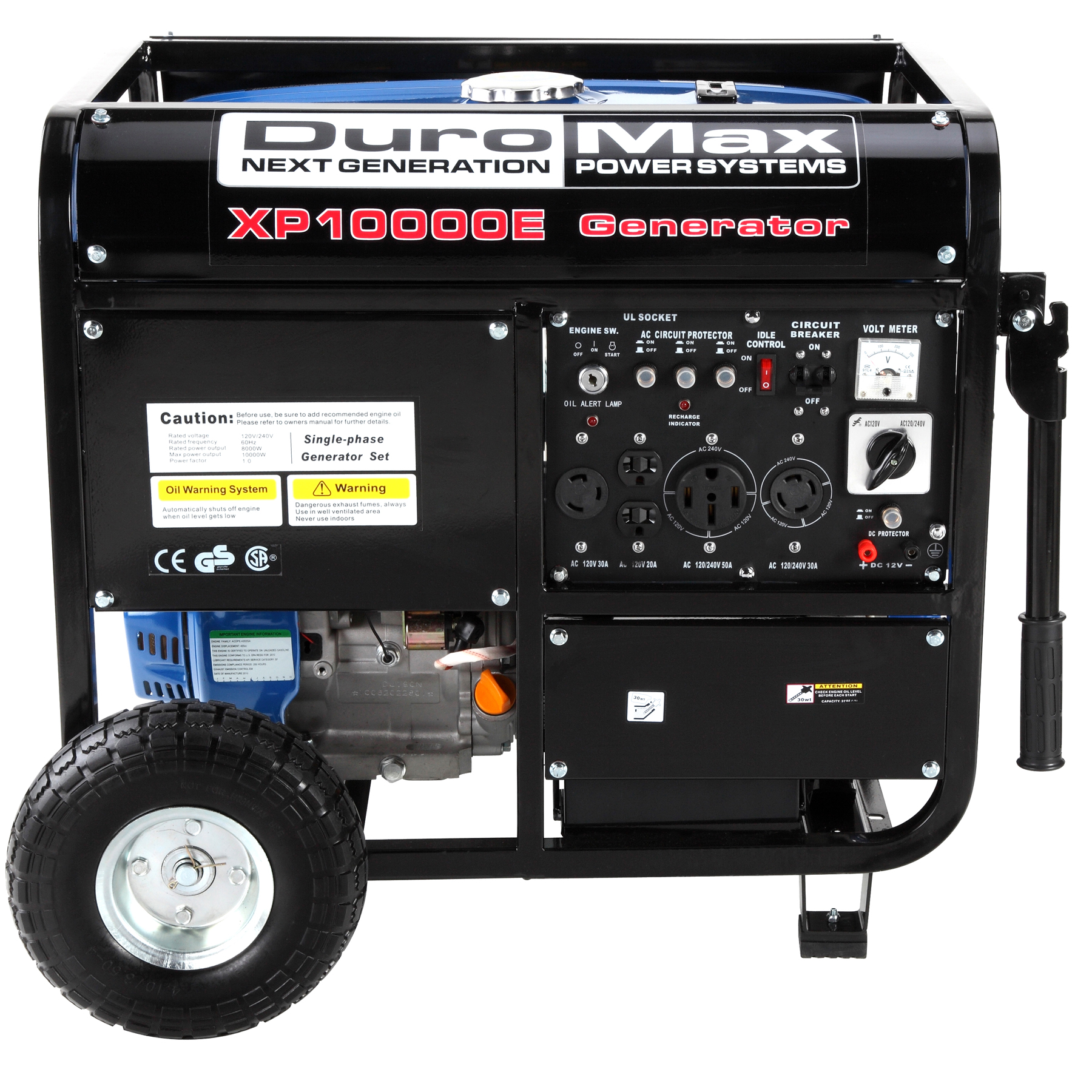 DuroMax 10000 Watt 16Hp Portable Gas Electric Start Generator RV