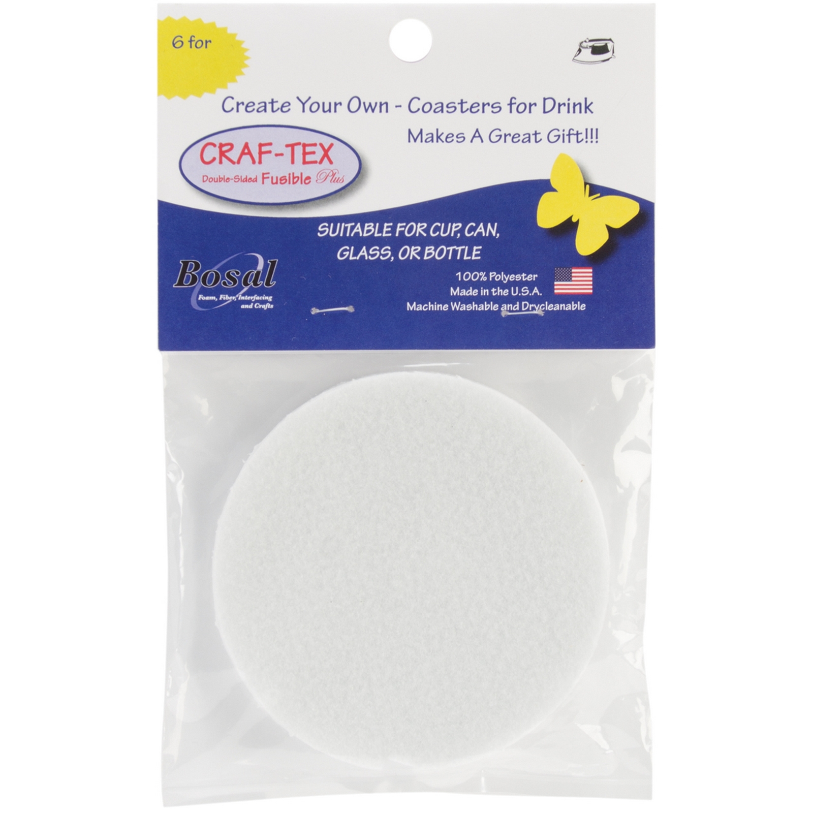 Bosal Craf Tex Oval Placemat Craft Pack 16 1/2"X13 1/4" Oval White 4/Pkg Home Crafts