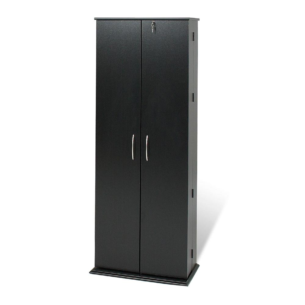 Black Grande Locking Media Storage Cabinet