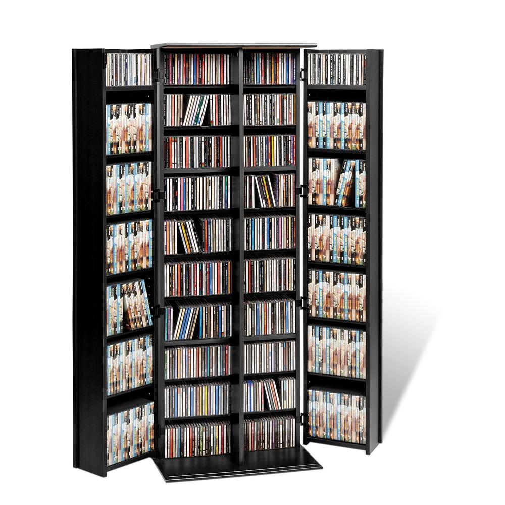 Black Grande Locking Media Storage Cabinet