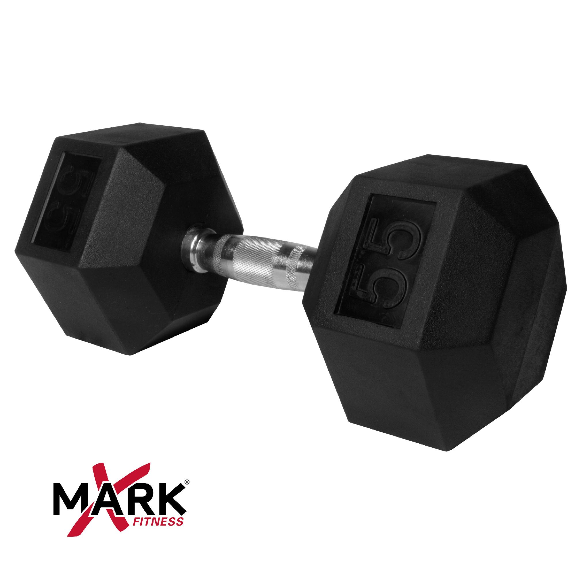 XMark 55 lb. Commercial Rubber Hex Dumbbells (single) XM-3301-55 at Sears.com