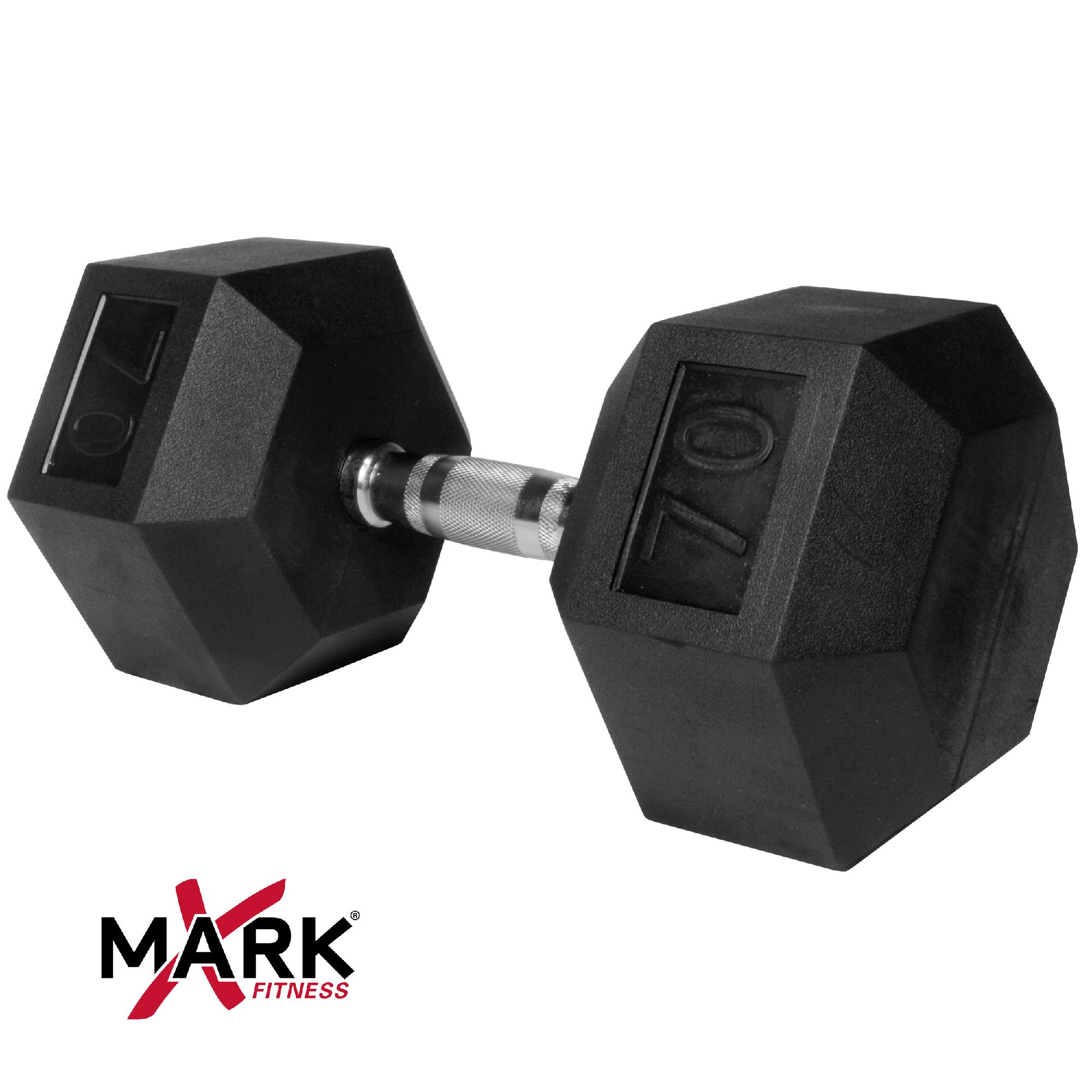 XMark 70 lb. Commercial Rubber Hex Dumbbells (single) XM-3301-70 at Sears.com